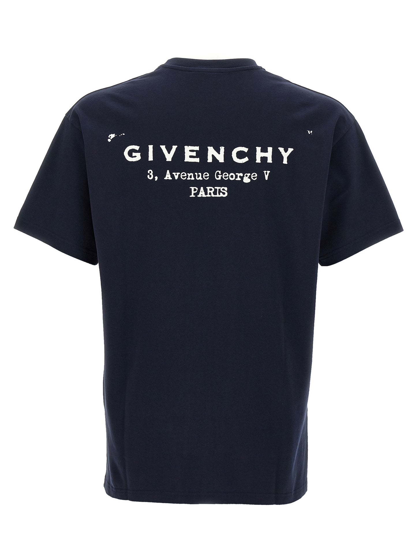 T-Shirt by Givenchy for men in cotton blue & print features an edgy silhouette, meticulously detailed with a sophisticated and for a truly edgy finish.