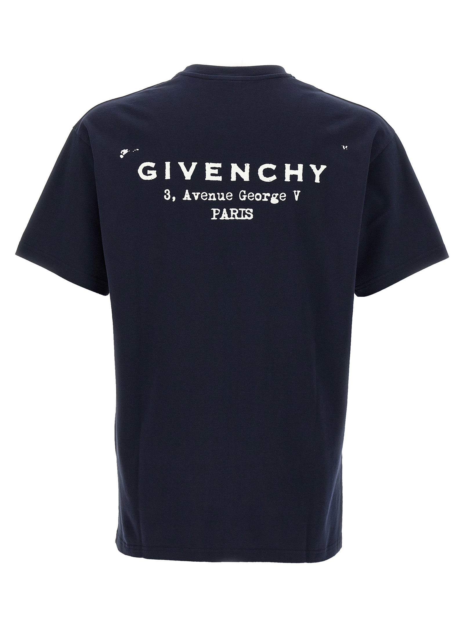 T-Shirt by Givenchy for men in cotton blue & print features an edgy silhouette, meticulously detailed with a sophisticated and for a truly edgy finish.