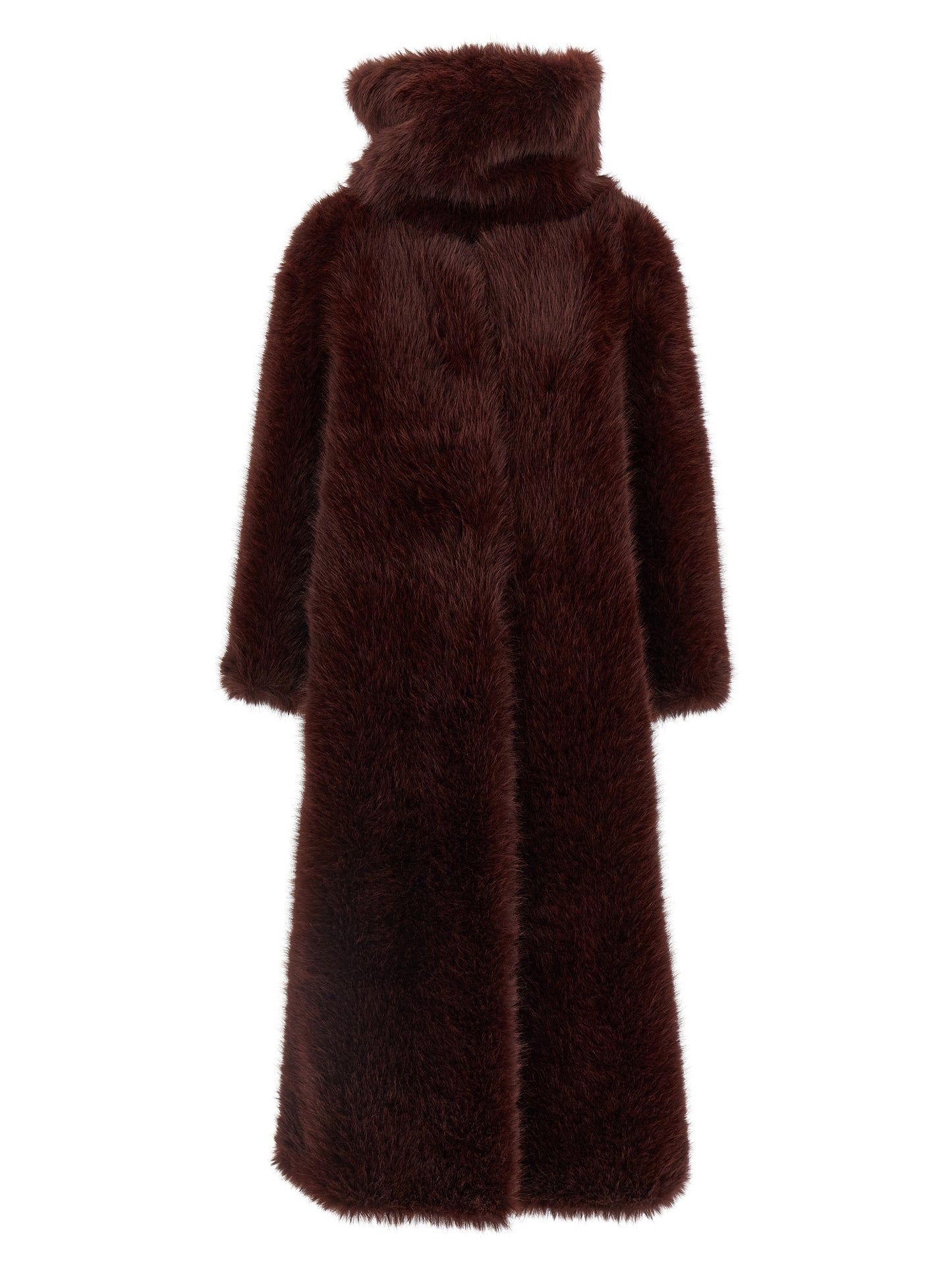 B&B COUTURE Bordeaux Polyester Coat