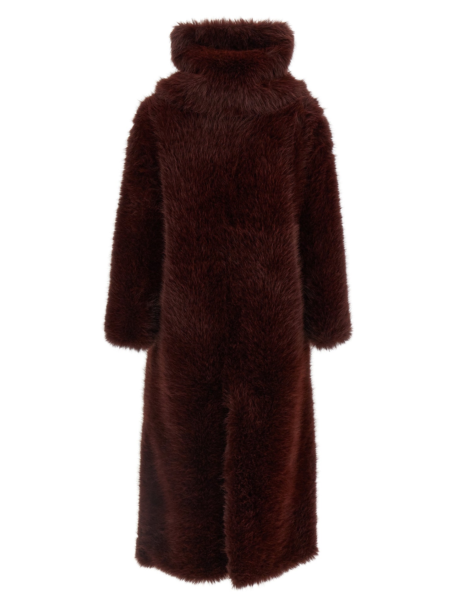 B&B COUTURE Bordeaux Polyester Coat