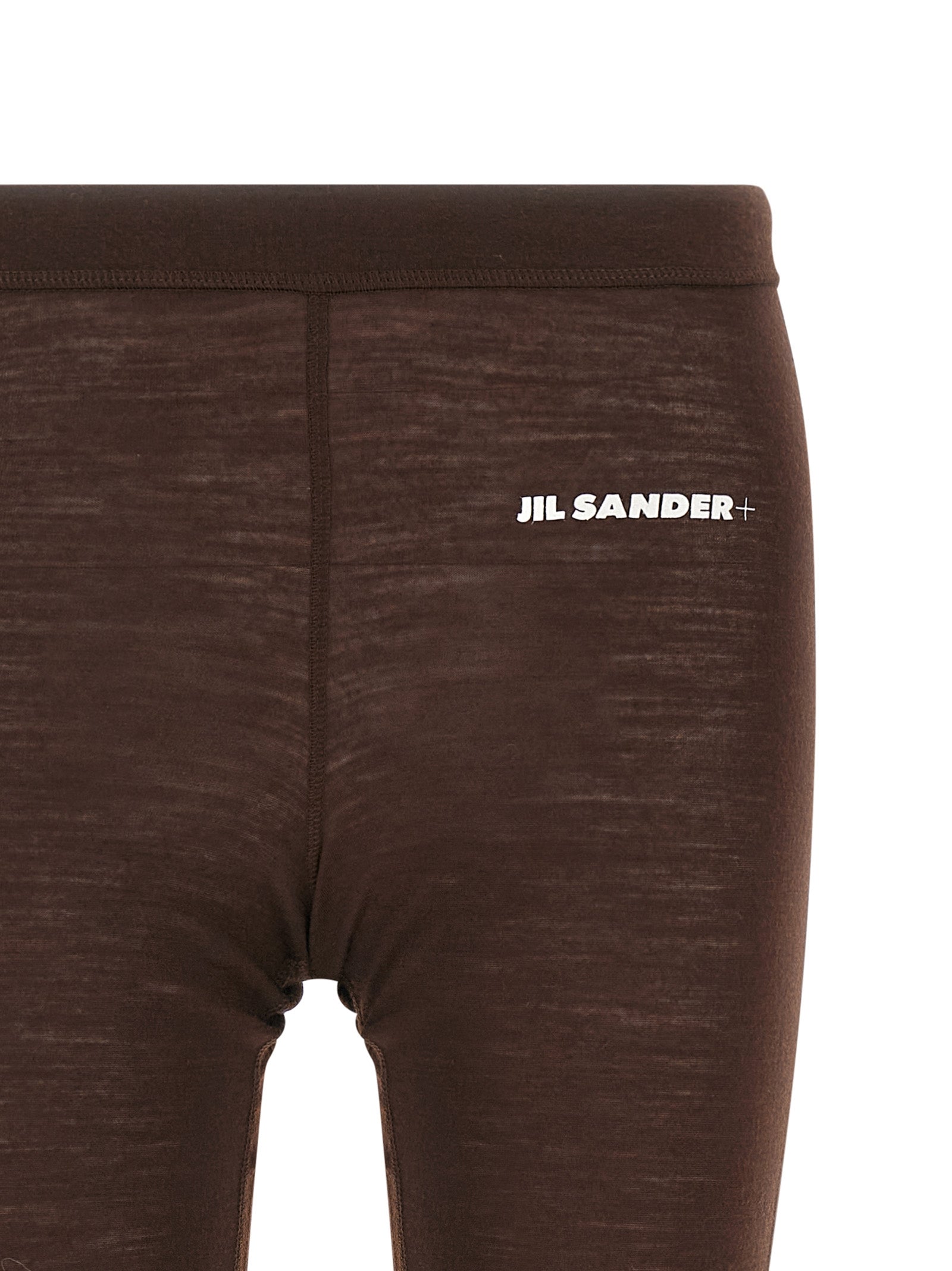 Activewear Leggings by Jil Sander for women in polyester & virgin wool bordeaux & print features an ergonomic leggings with , highlighting a ergonomic and long for a premium, high-performance look.