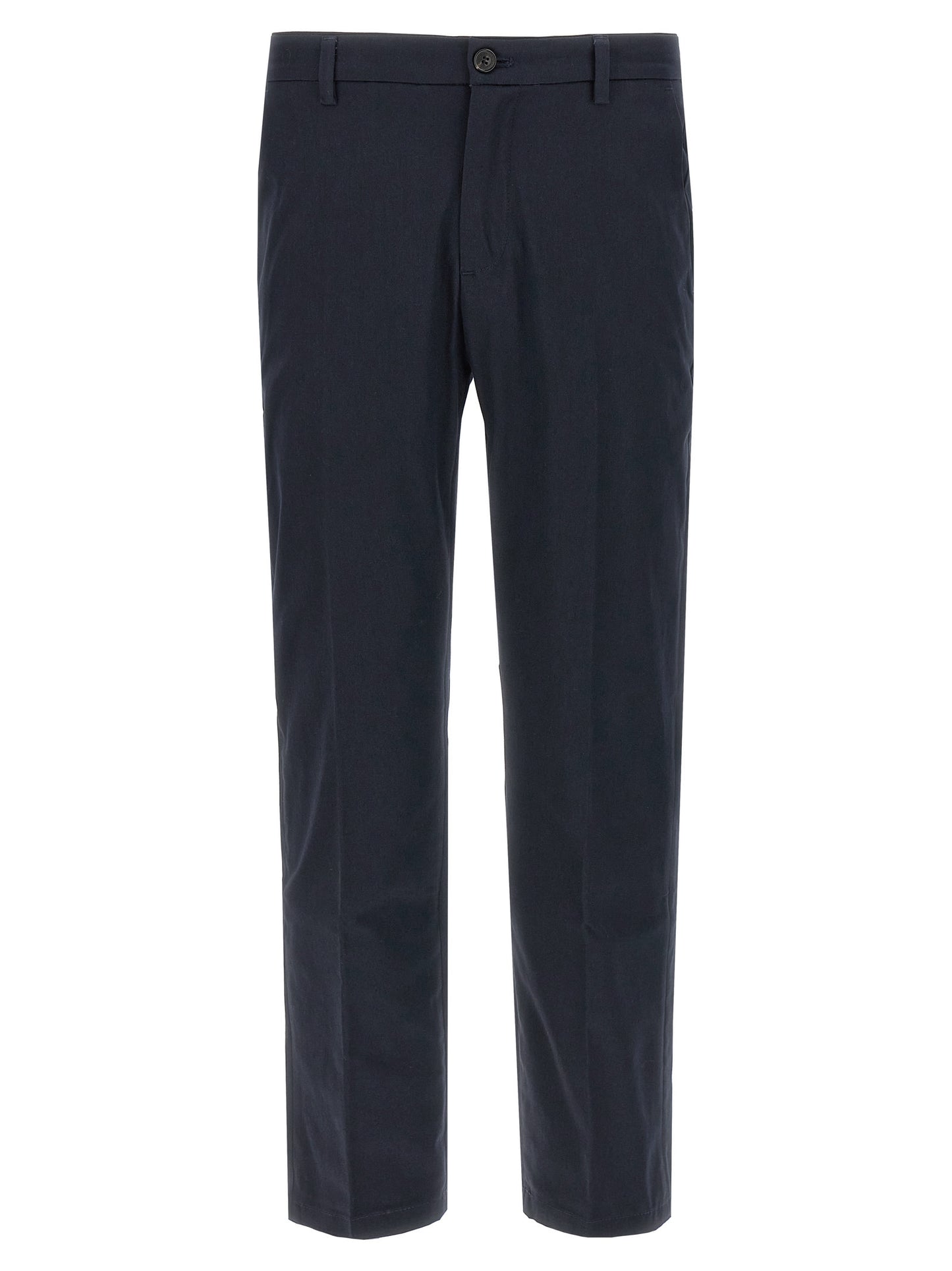Trousers by Department 5 for men in stretch cotton gray features a sculptural silhouette, showcasing a sculptural cropped and cropped with a sophisticated for a sculptural finish.