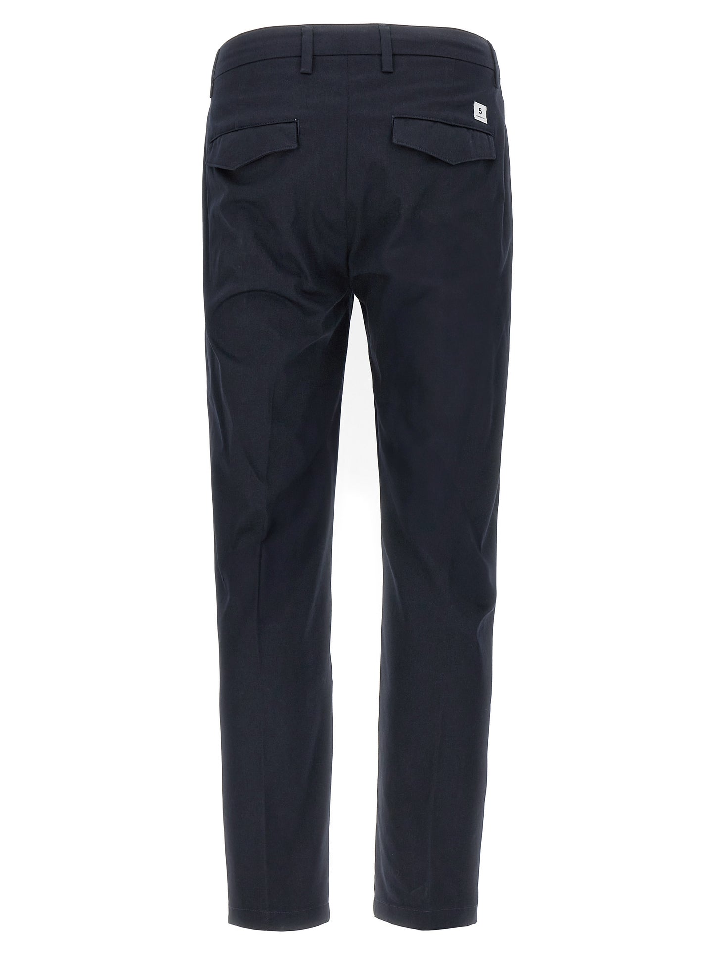 Trousers by Department 5 for men in stretch cotton gray features a tailored silhouette with a tailored cropped, defined by its cropped and a sophisticated .