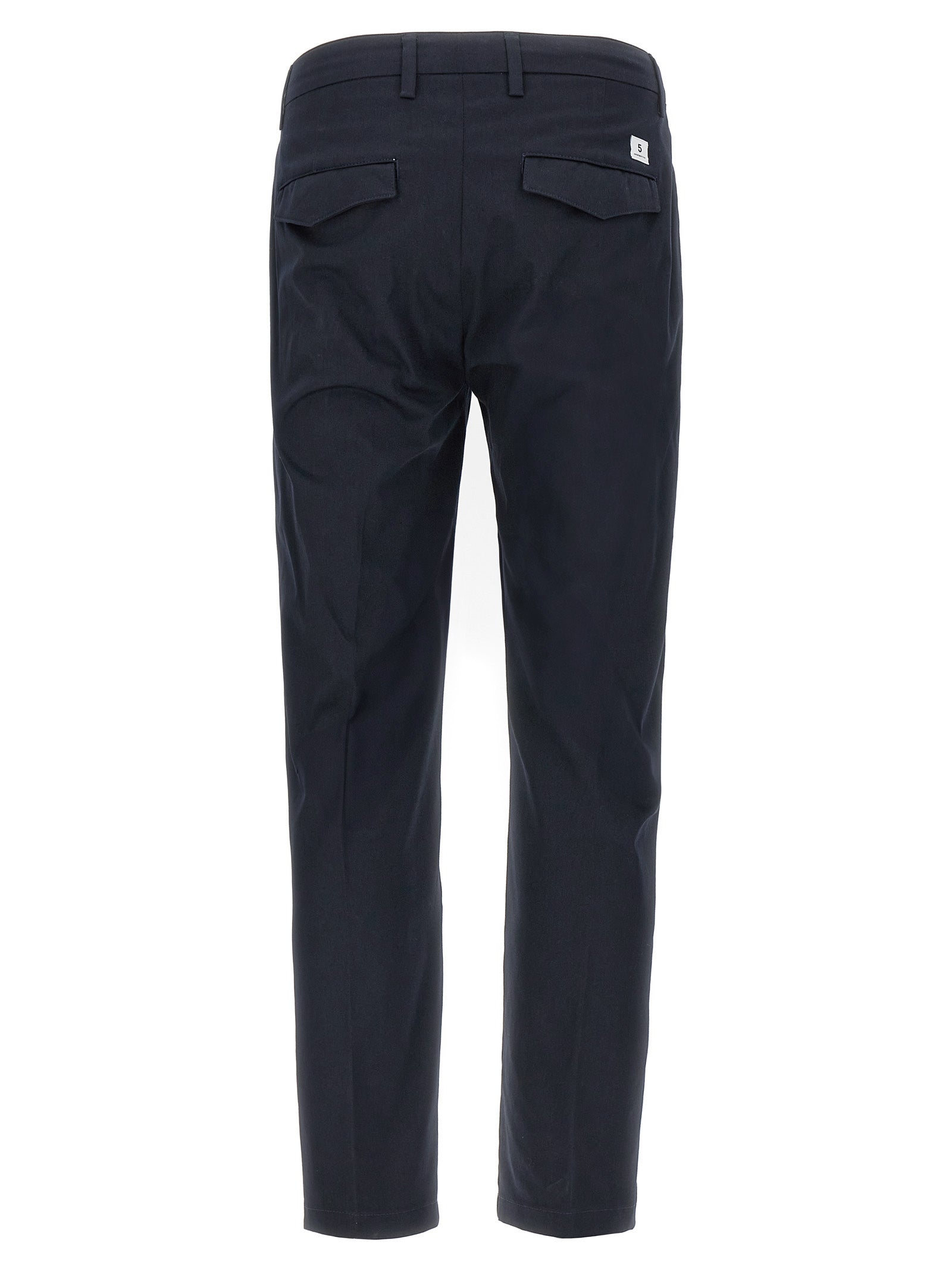 Trousers by Department 5 for men in stretch cotton gray features a tailored silhouette with a tailored cropped, defined by its cropped and a sophisticated .