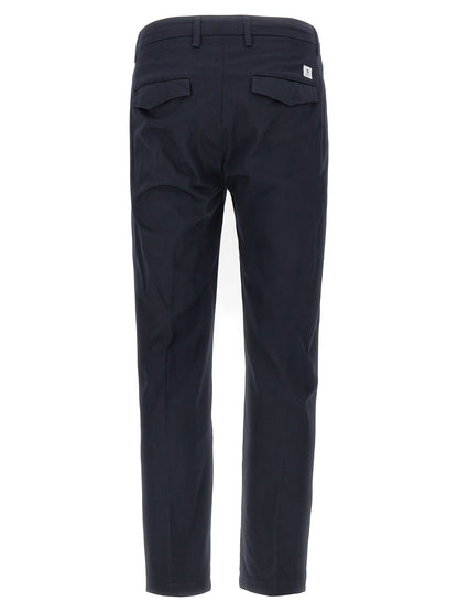 Trousers by Department 5 for men in stretch cotton gray features a tailored silhouette with a tailored cropped, defined by its cropped and a sophisticated .
