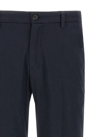 Trousers by Department 5 for men in stretch cotton gray features a artisanal silhouette, showcasing a sophisticated cropped with a cropped and for a artisanal finish.