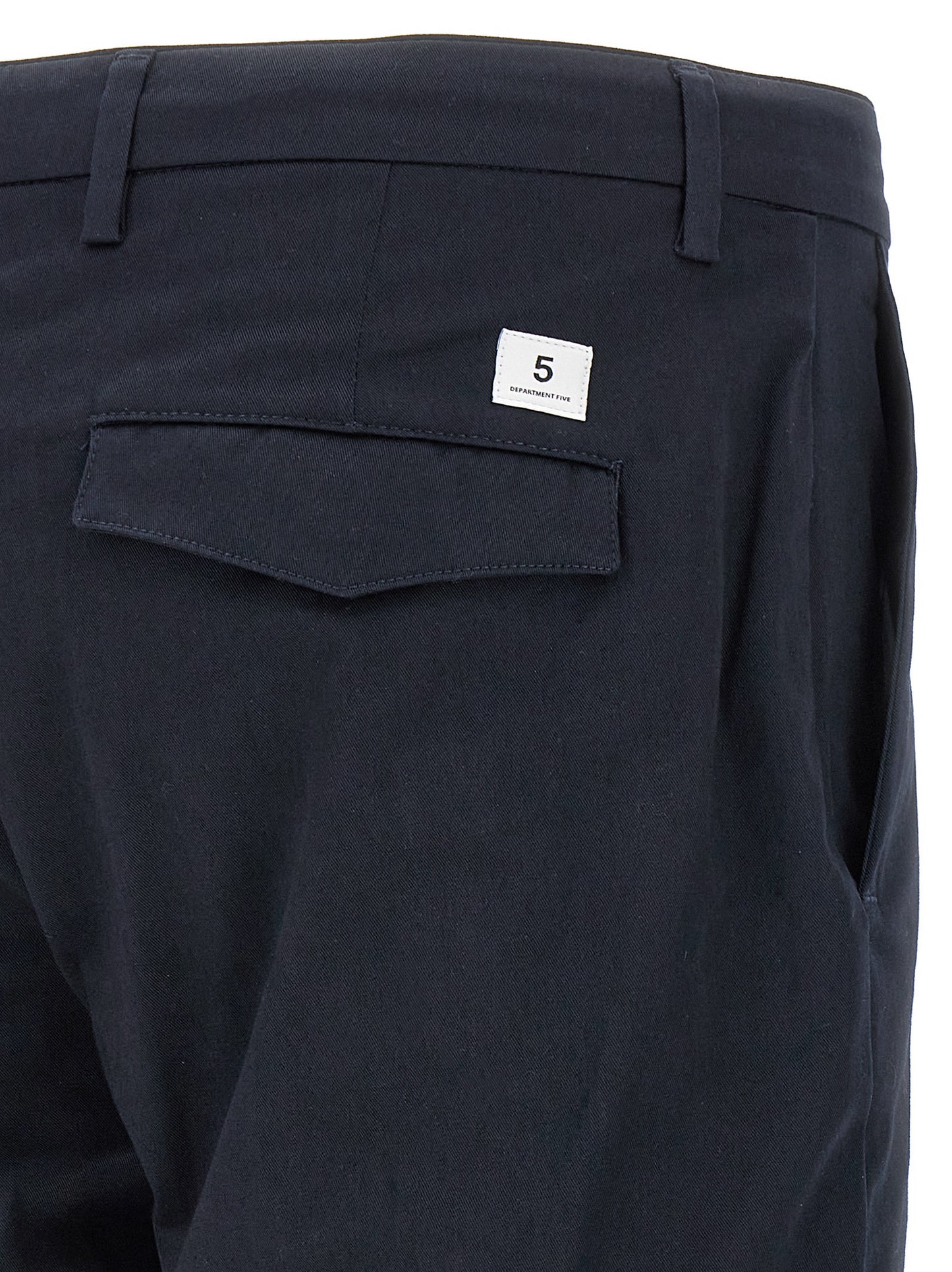 Trousers by Department 5 for men in stretch cotton gray features an sartorial silhouette, showcasing a precise cropped and cropped with a sartorial for a refined look.