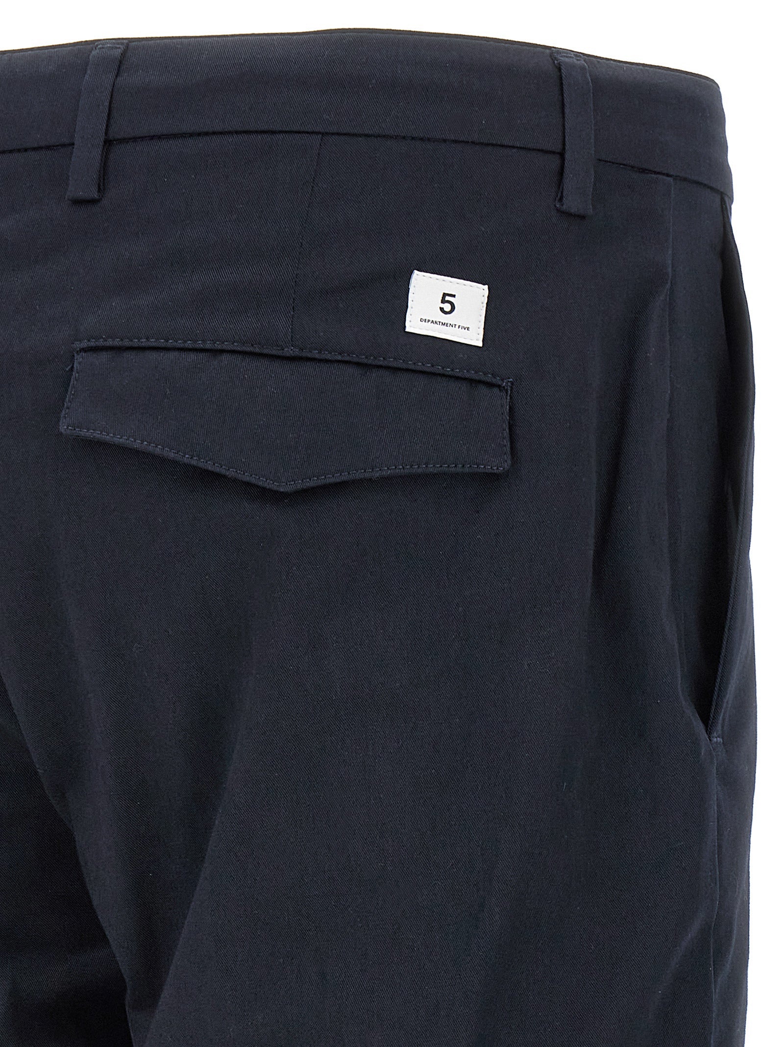 Trousers by Department 5 for men in stretch cotton gray features an sartorial silhouette, showcasing a precise cropped and cropped with a sartorial for a refined look.