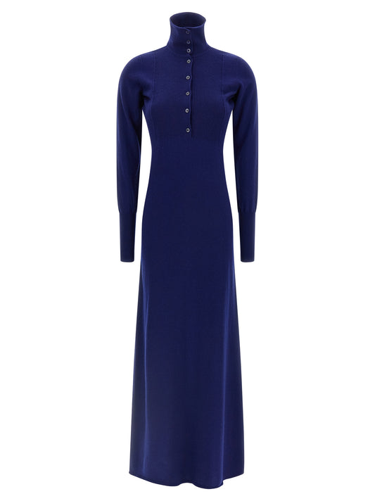 Dress by Tom Ford for women in cashmere blue features an cute silhouette, detailed with a and that elegantly flows into a cute long.