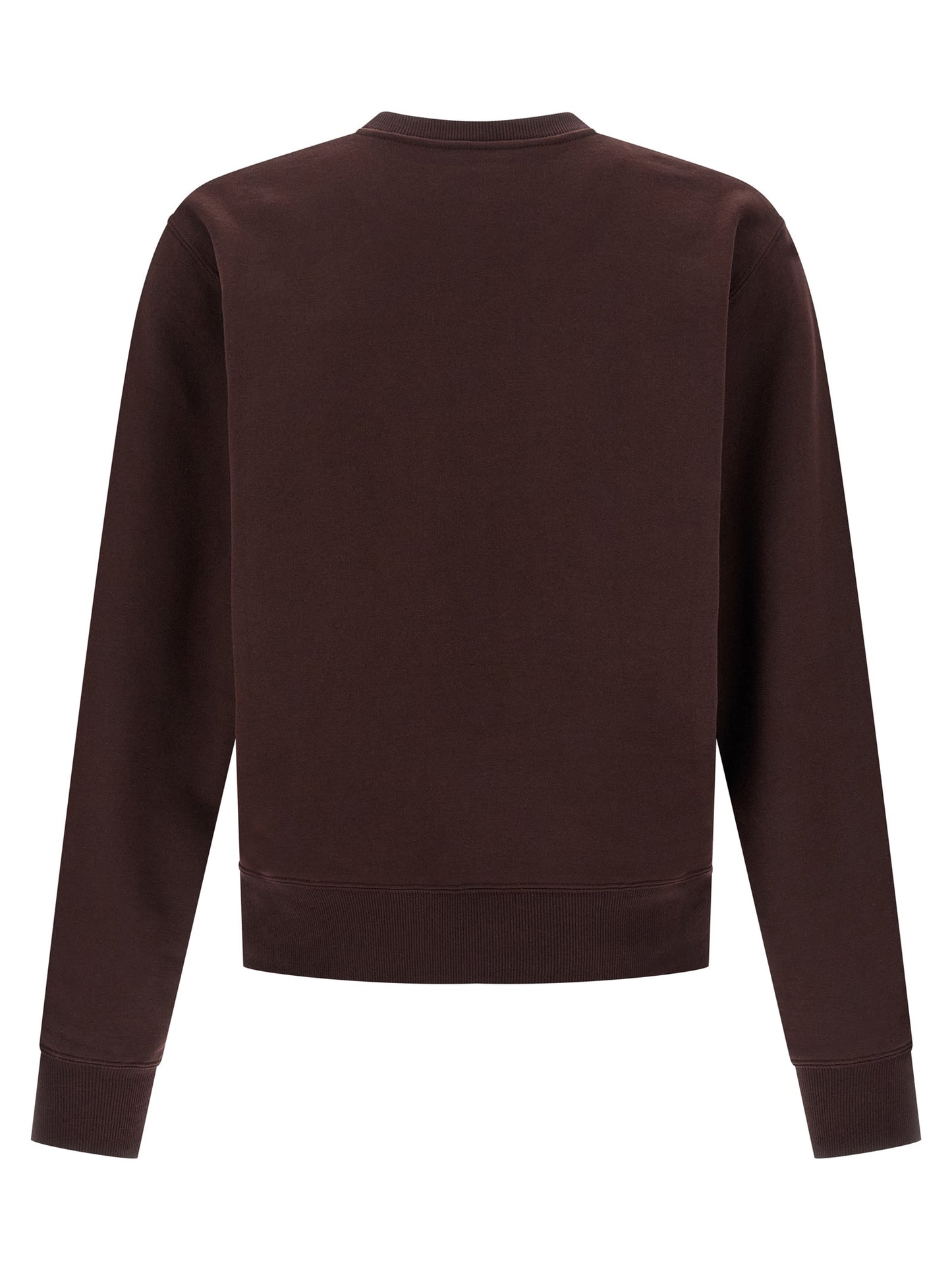 Sweatshirt by Saint Laurent for men in cotton bordeaux features a unrivaled silhouette with a refined crew neckline and unrivaled detailing for a sophisticated look.