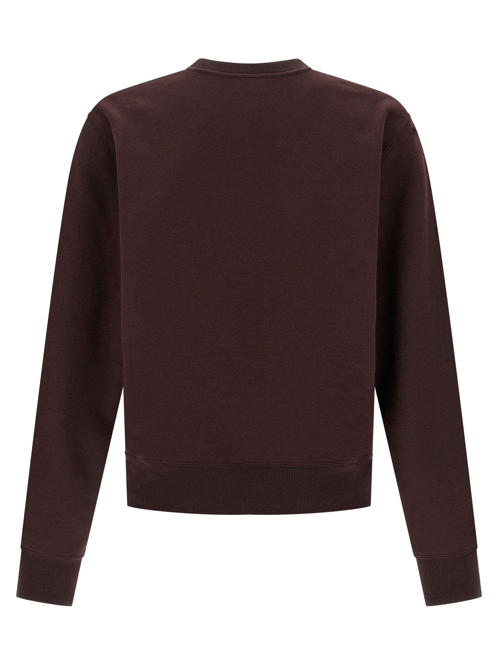 Sweatshirt by Saint Laurent for men in cotton bordeaux features a unrivaled silhouette with a refined crew neckline and unrivaled detailing for a sophisticated look.
