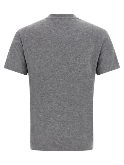 T-Shirt by Fendi for women in cotton gray & print features an on trend silhouette, perfectly showcasing a on trend and crew neckline for an elevated aesthetic.