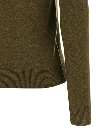 Cardigan by Saint Laurent for women in cashmere bicolour & green presents a textural silhouette, artfully finished with a textural and for a sophisticated, textural look.