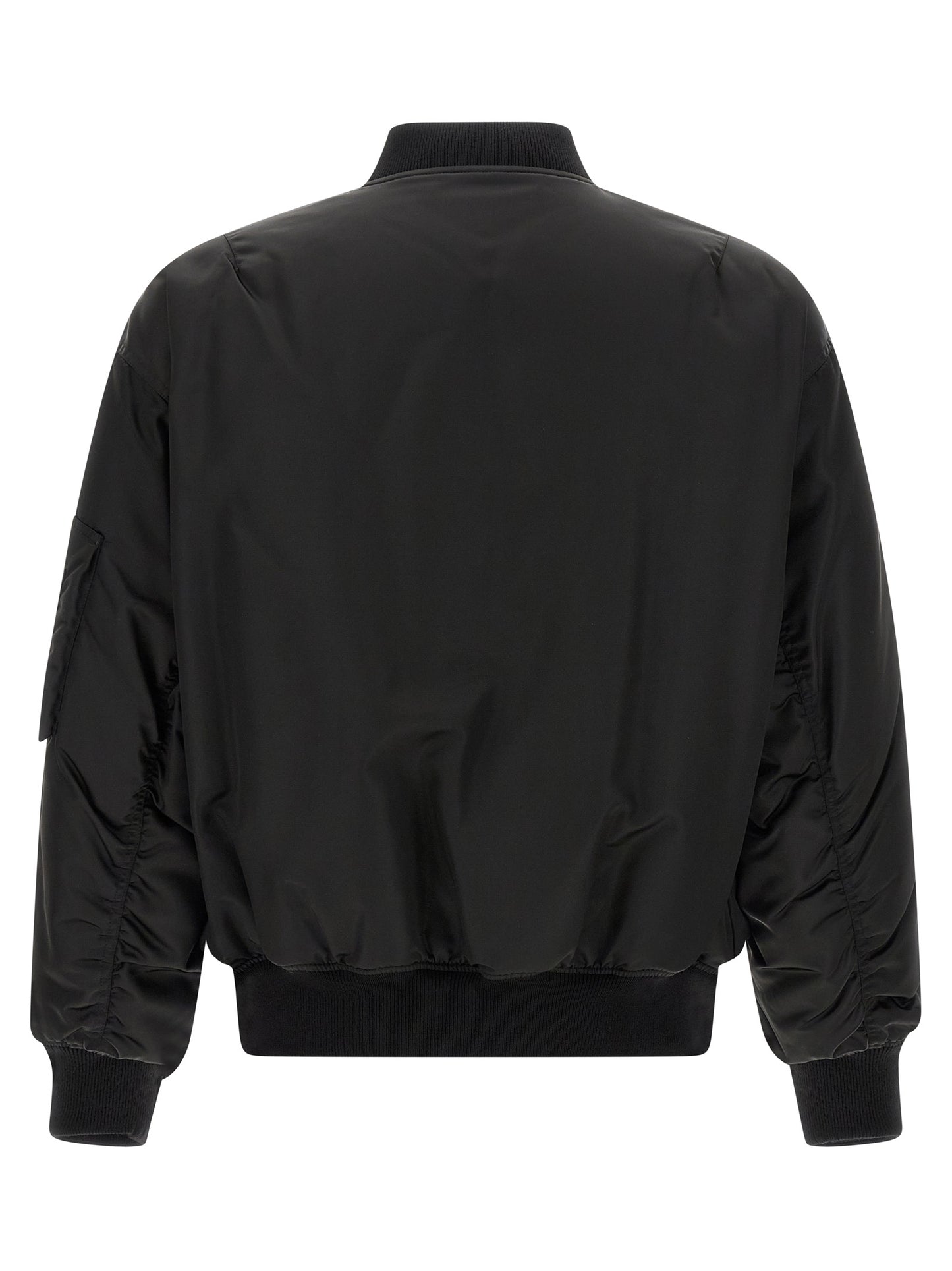 Saint Laurent Men's Nylon Viscose & Cotton Bomber Jacket - Black