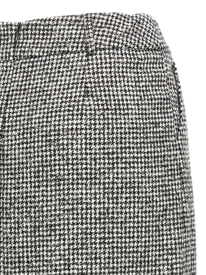 Skirt by Ermanno Scervino for women in polyamide acrylic wool bicolour, black & white features an tailored silhouette, artfully capturing the essence of Women's Sheath Polyamide Acrylic Wool Midi Skirt in a sophisticated midi.