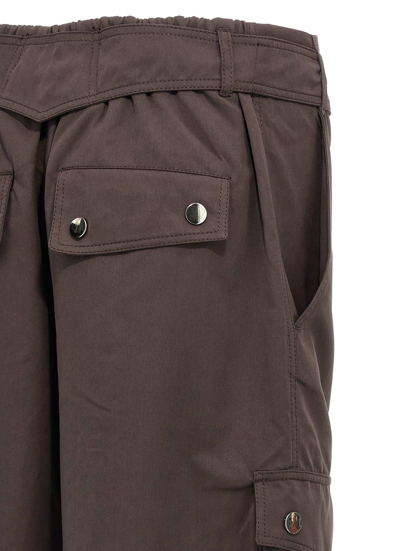 Cargo Pants by The Andamane for women in polyester polyamide suede leather brown features an tailored with a and long, creating a tailored utilitarian silhouette.