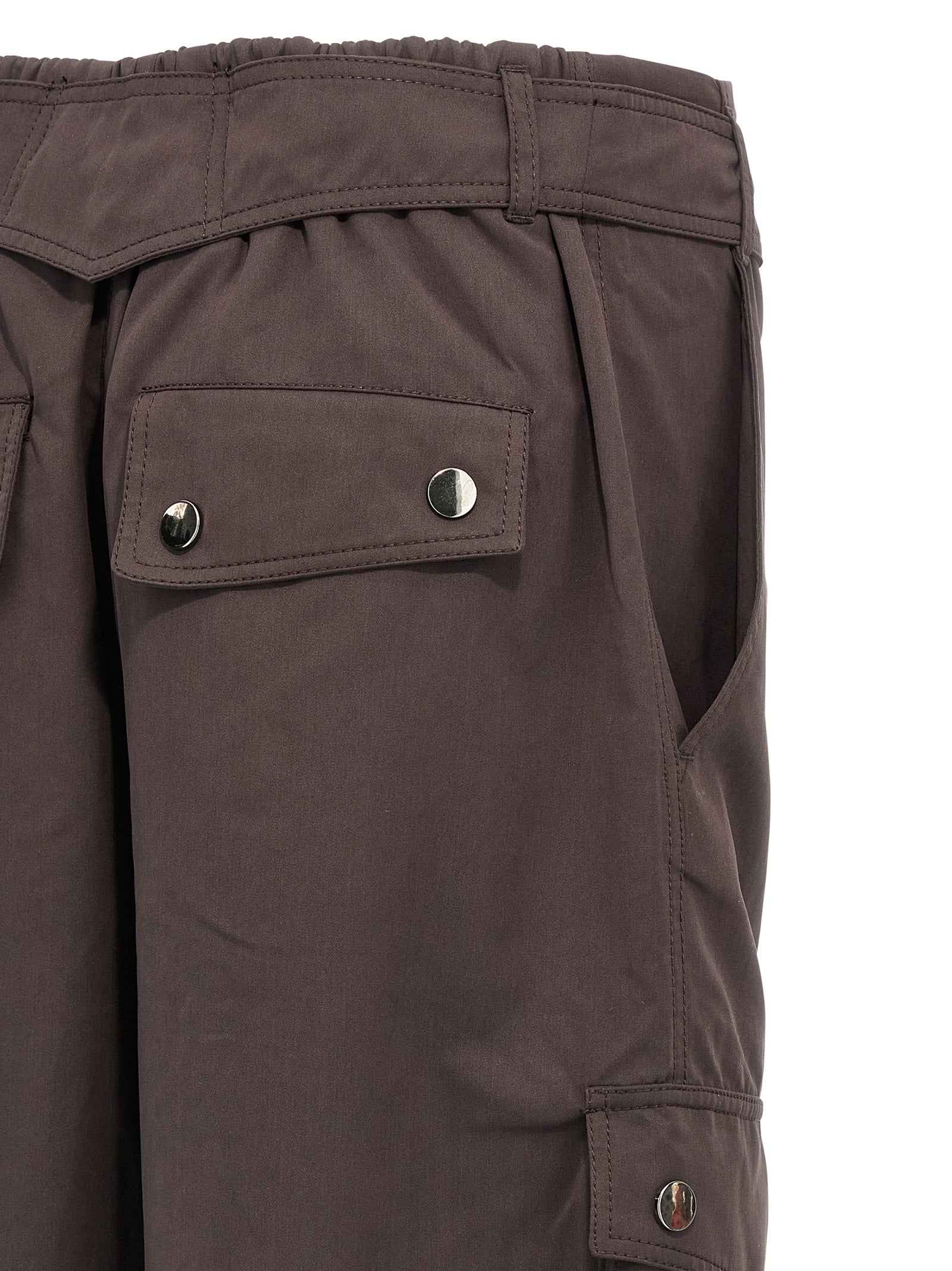 Cargo Pants by The Andamane for women in polyester polyamide suede leather brown features an tailored with a and long, creating a tailored utilitarian silhouette.