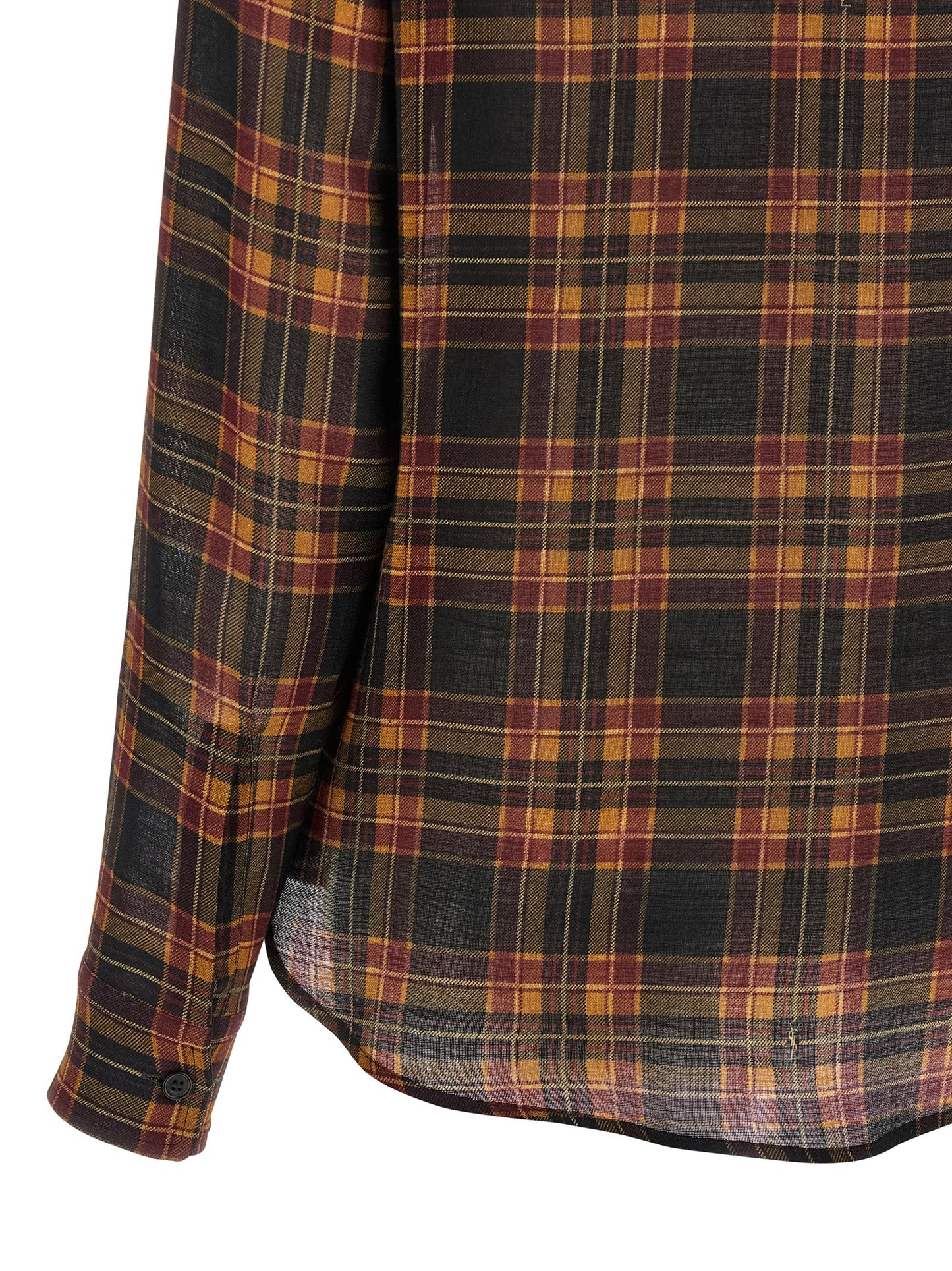 Blouse by Saint Laurent for women in wool multicolor showcases a sleek silhouette, elegantly detailed with a sleek and for a sleek finish.