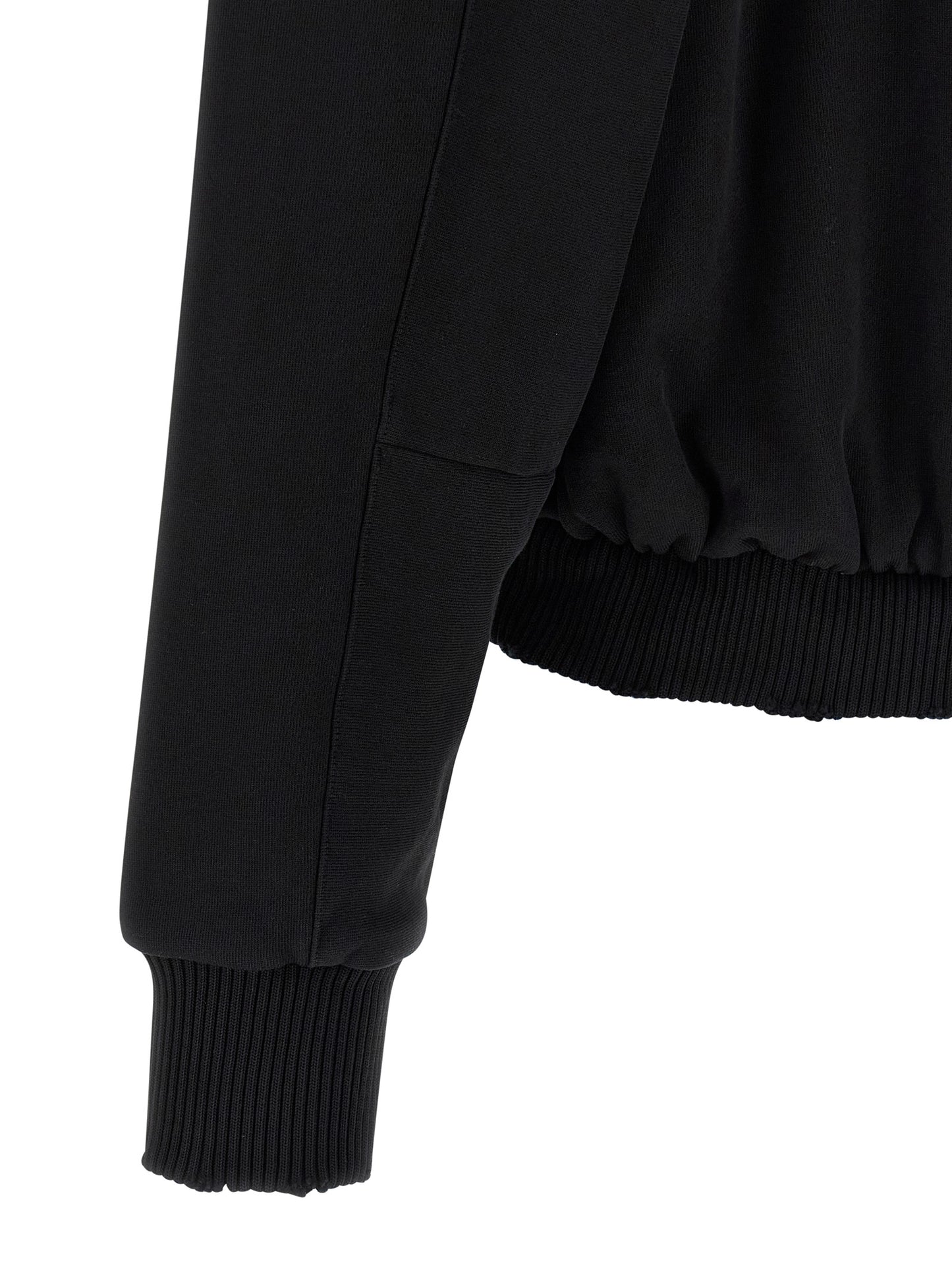 Sweatshirt Hoodie by Thom Krom for men in cotton black showcases a city-ready silhouette, artfully detailed with a signature and for a city-ready finish.