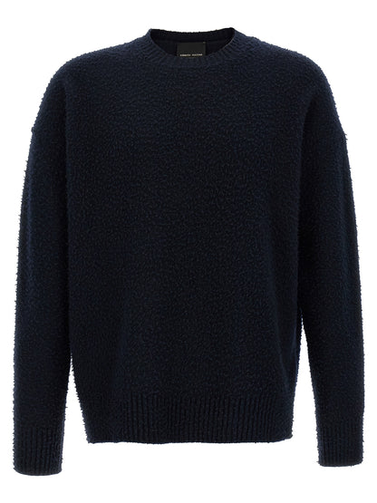 Roberto Collina Blue Merino Wool Cardigan