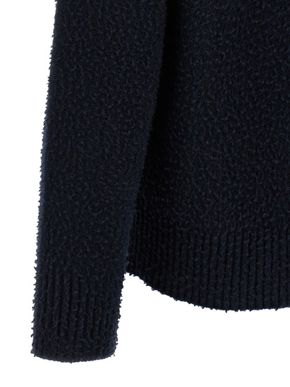 Roberto Collina Blue Merino Wool Cardigan