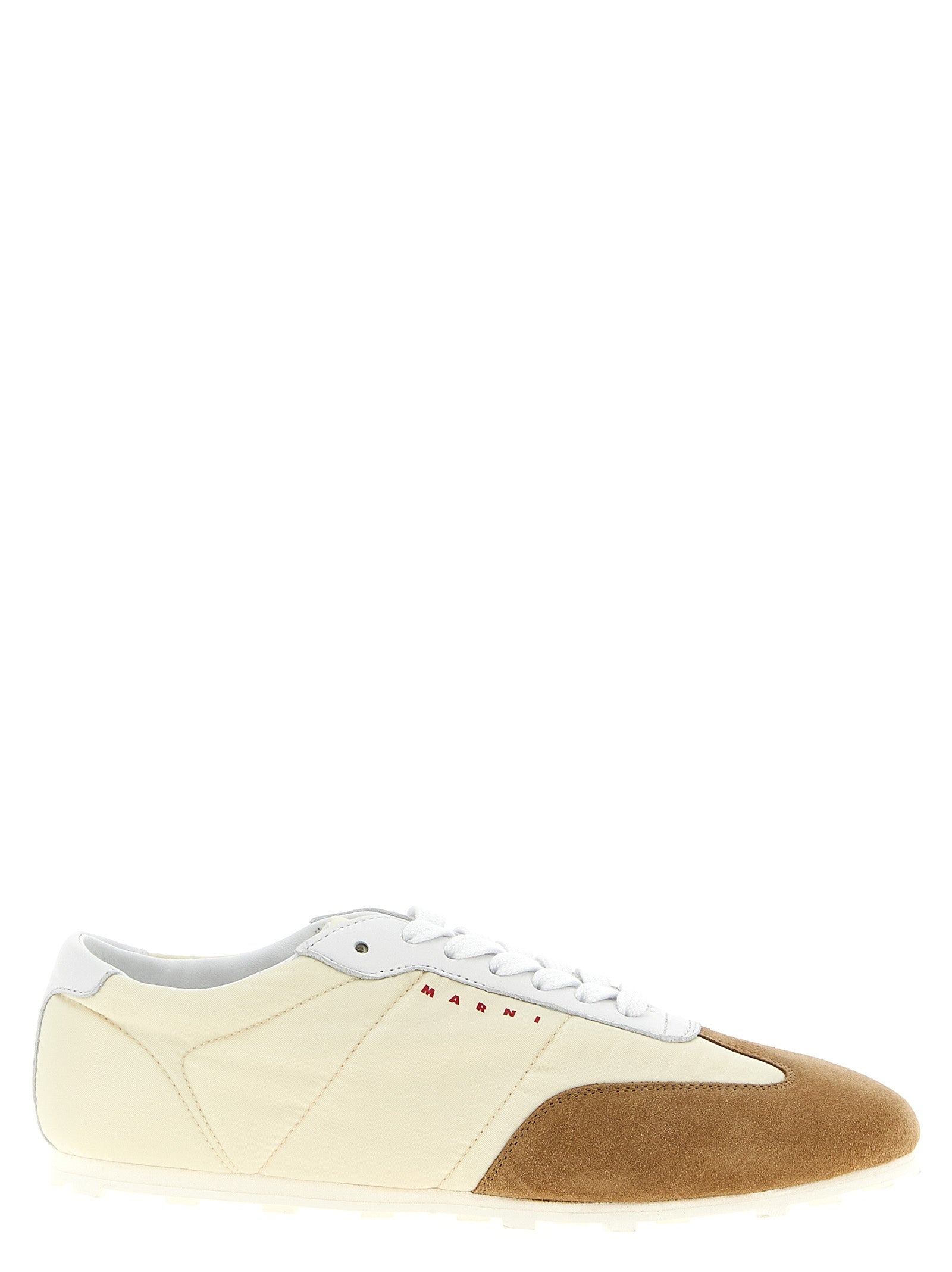 Athletic Sneakers by Marni for women in polyamide suede leather multicolor features an effortless chic silhouette, showcasing the signature athletic style of the Women's Athletic Polyamide Suede leather Sneakers collection with a truly effortless chic finish.