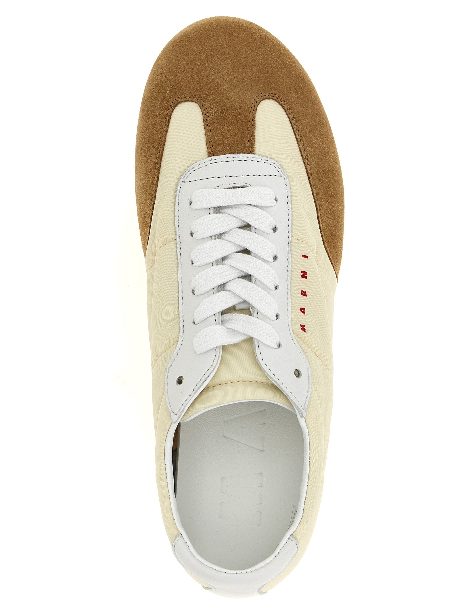 Athletic Sneakers by Marni for women in polyamide suede leather multicolor features an timeless silhouette from the Women's Athletic Polyamide Suede leather Sneakers collection, showcasing a timeless athletic style for a timeless look.