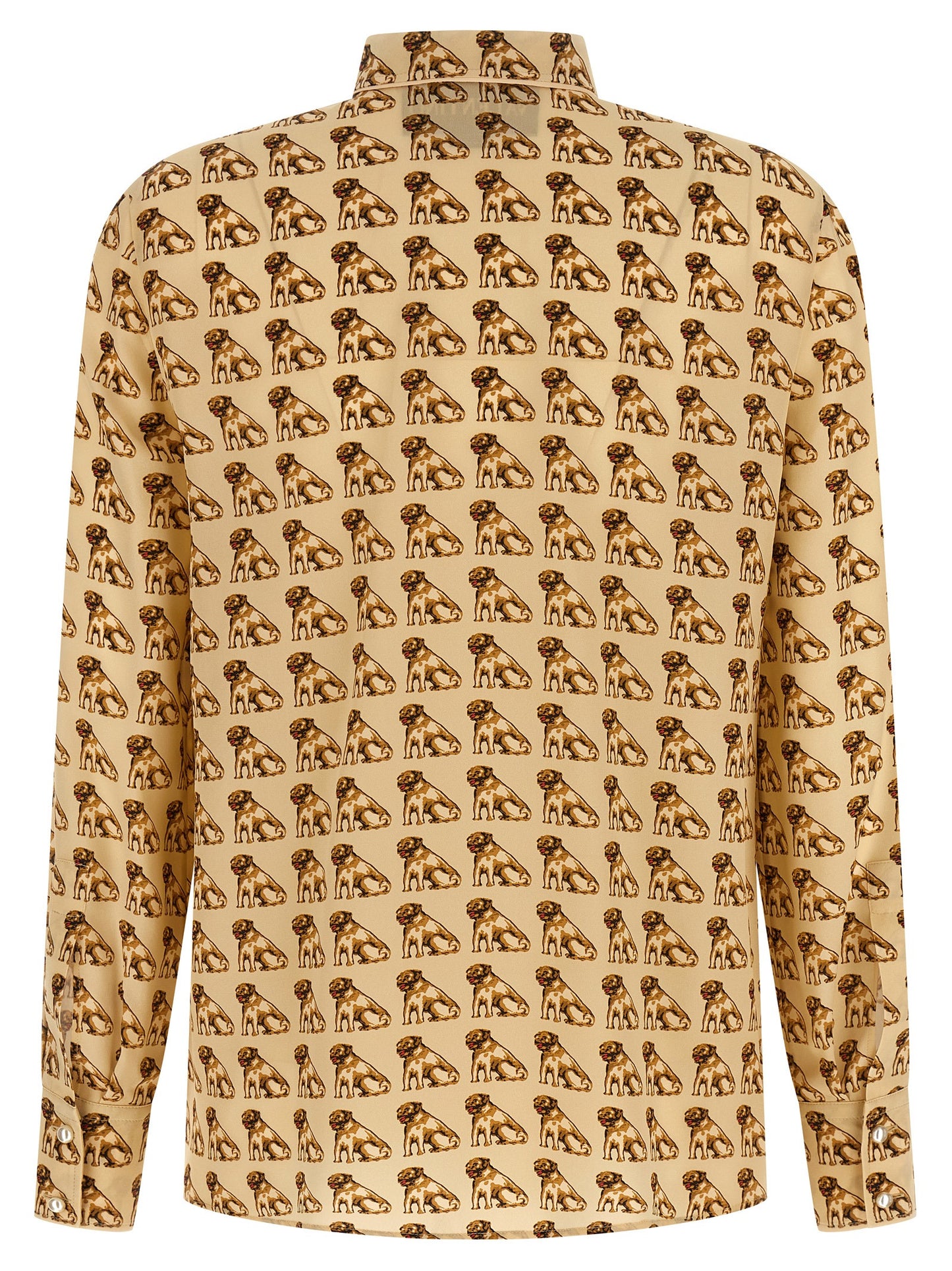 Blouse by Valentino Garavani for women in silk beige, pearl & print showcases a sublime silhouette, artfully detailed with a sublime and for a sophisticated, sublime finish.
