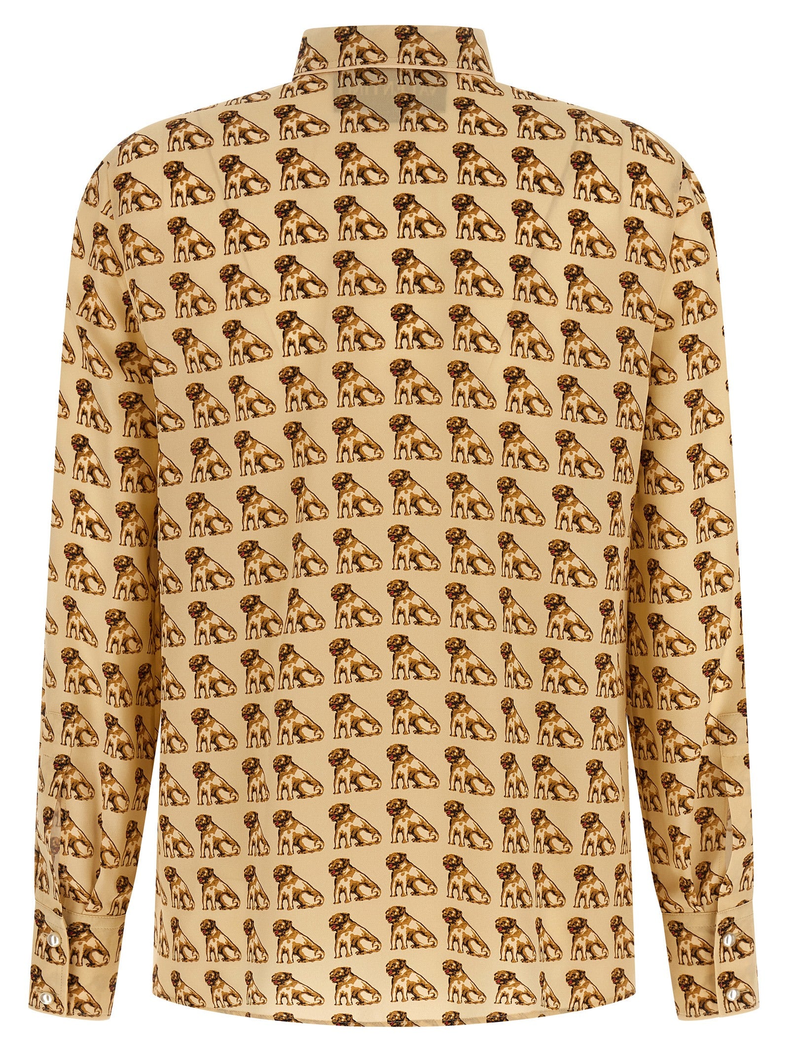 Blouse by Valentino Garavani for women in silk beige, pearl & print showcases a sublime silhouette, artfully detailed with a sublime and for a sophisticated, sublime finish.