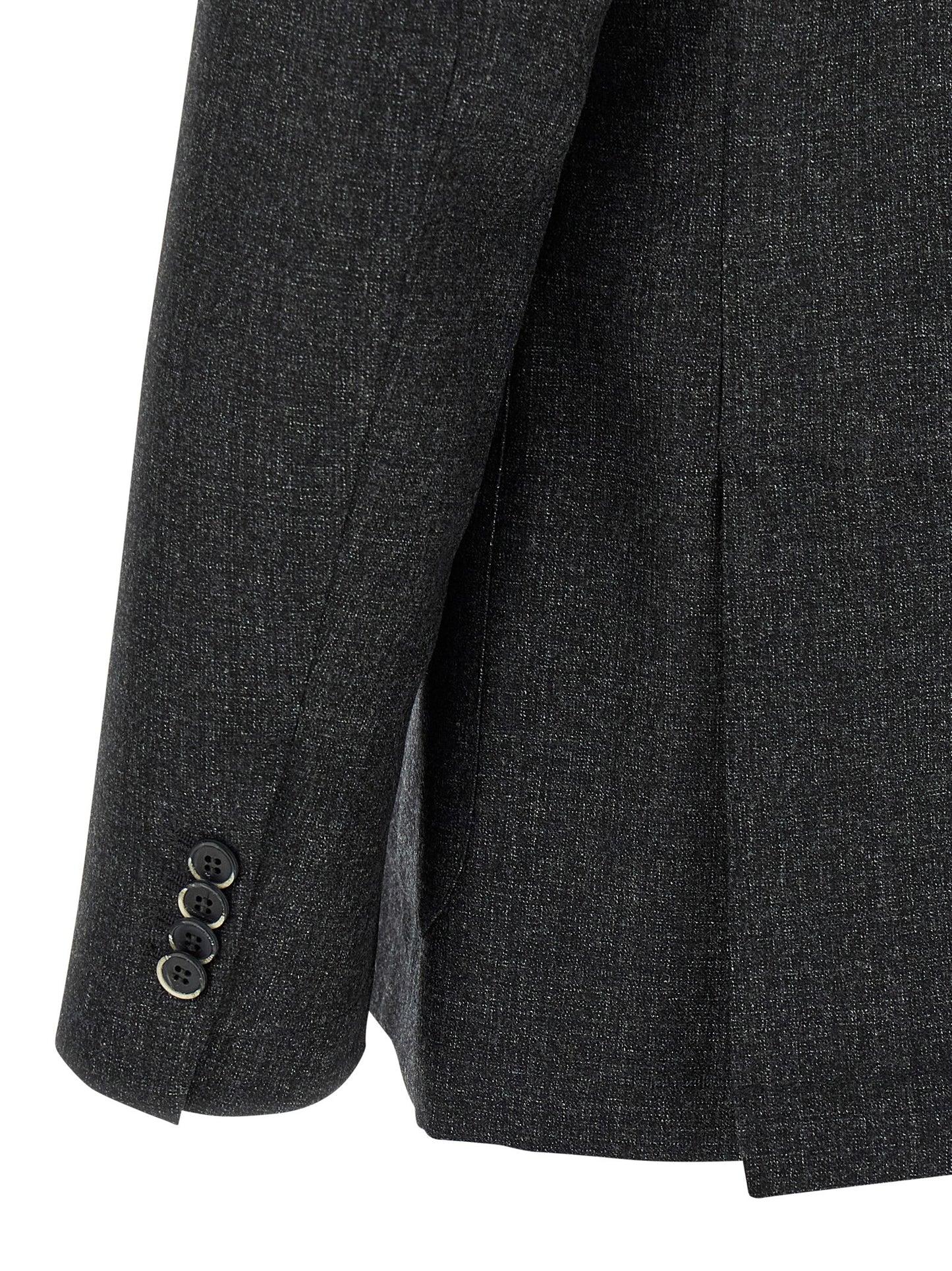 This Blazer by BARENA for men in virgin wool gray presents a tailored silhouette, meticulously tailored with a tailored and distinctive for a tailored finish.