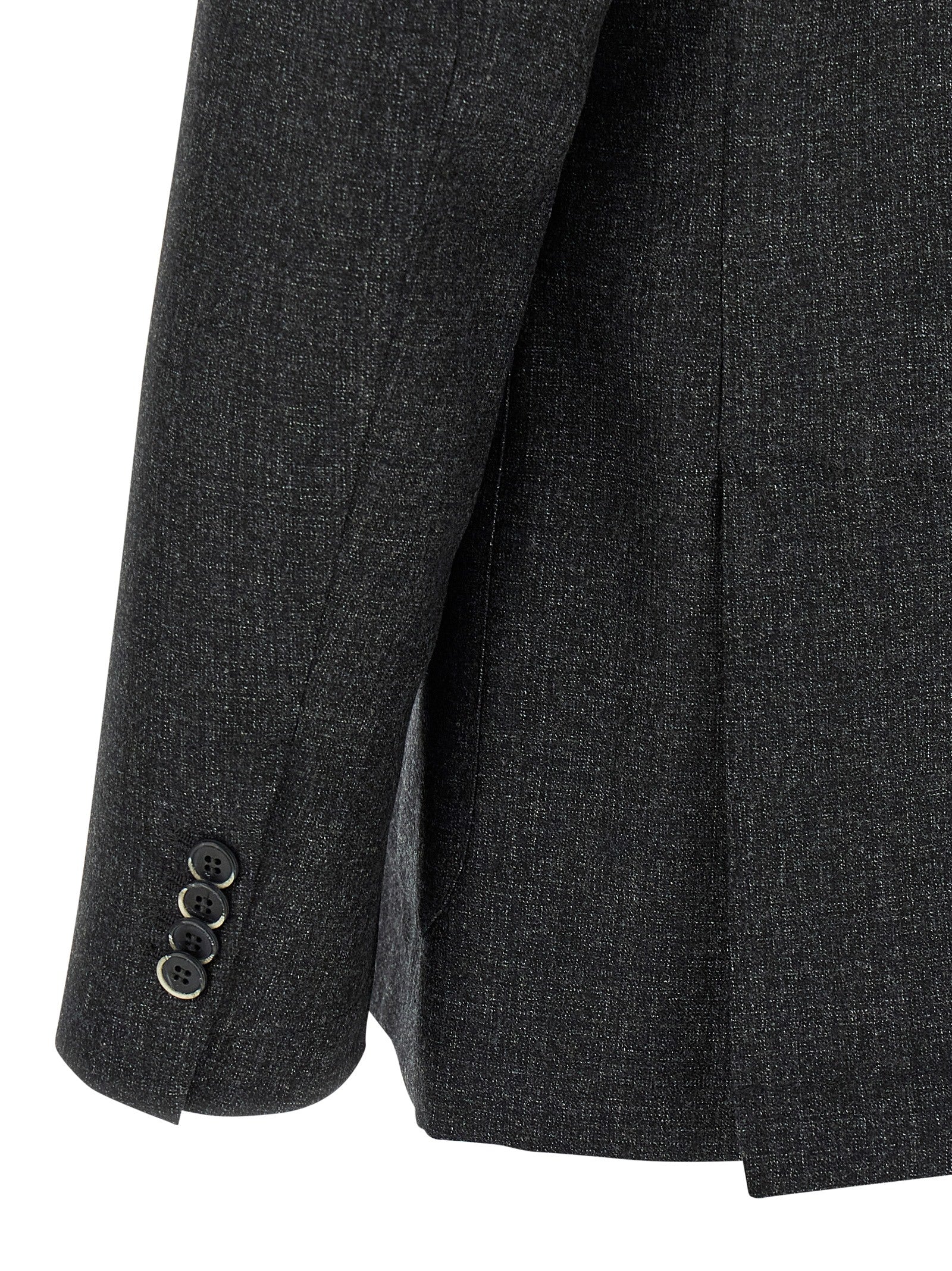This Blazer by BARENA for men in virgin wool gray presents a tailored silhouette, meticulously tailored with a tailored and distinctive for a tailored finish.