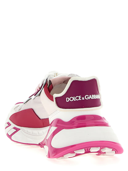 Athletic Sneakers by Dolce & Gabbana for women in tu viscose polyamide suede leather fuchsia features an exquisite silhouette, showcasing the premium athletic style of the Women's Athletic TU Viscose Polyamide Suede Leather Sneakers with an exquisite finish.