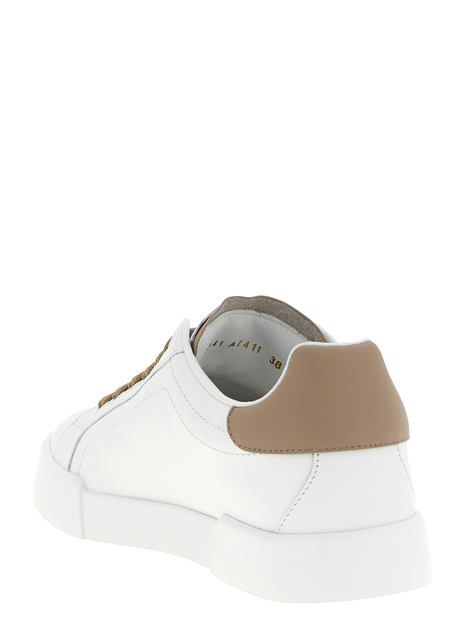 Sneakers by Dolce & Gabbana for women in suede calfskin leather & rhinestone beige features an versatile design from the Women's Fashion Suede Calfskin Leather & Rhinestone Sneakers collection, highlighting a versatile fashion style for a premium, high-fashion look.