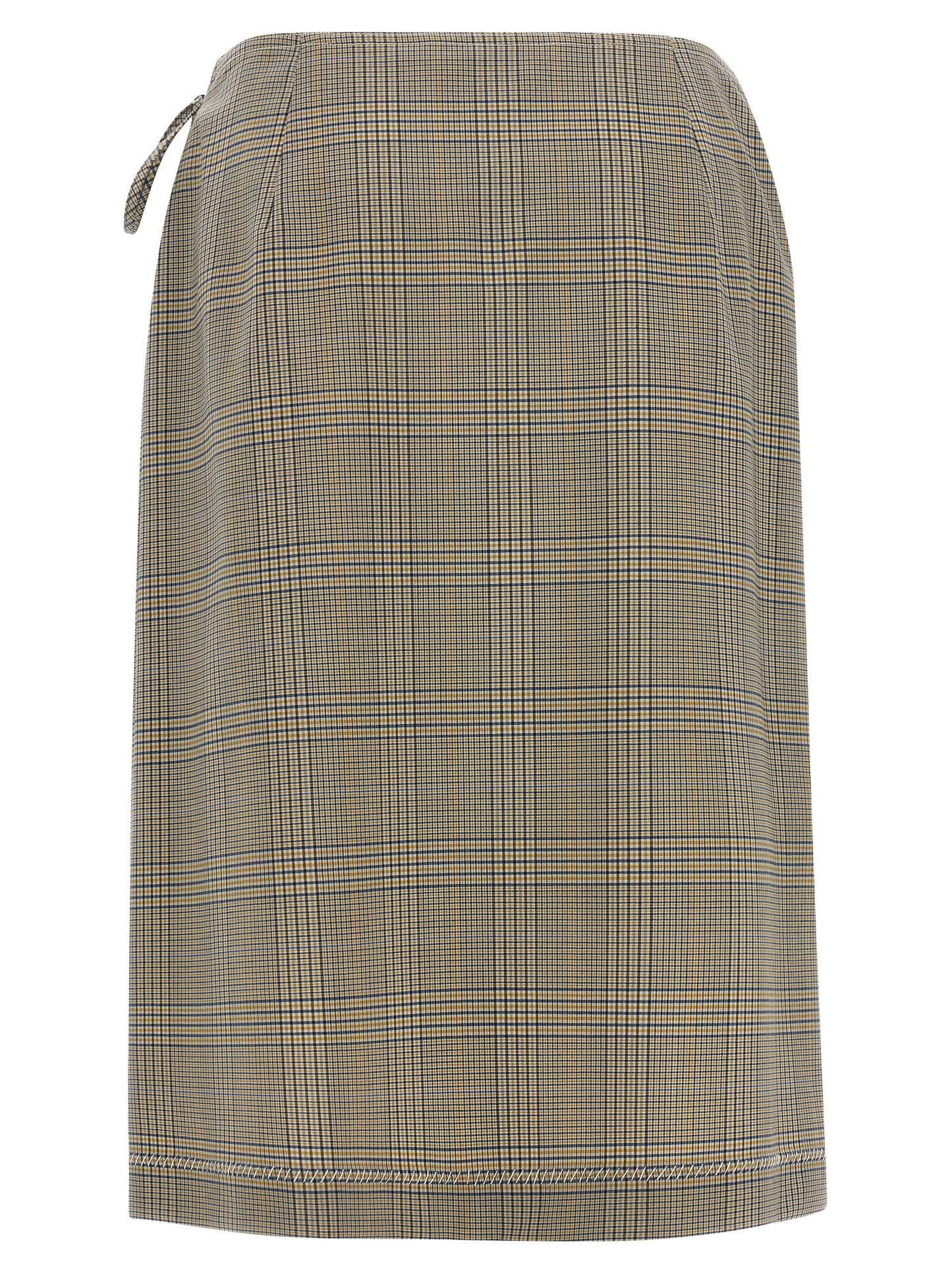 Skirt by Marni for women in polyester & virgin wool gray showcases a sultry silhouette, elegantly defined by its midi and the sophisticated sultry design of the Women's Polyester & Virgin Wool Midi Skirt.