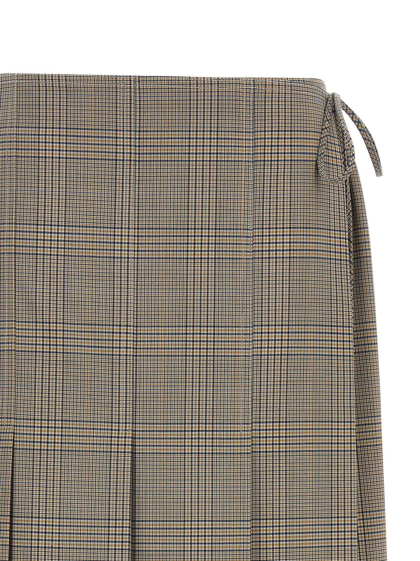Skirt by Marni for women in polyester & virgin wool gray showcases a sultry silhouette, elegantly defined by its midi and the sophisticated sultry design of the Women's Polyester & Virgin Wool Midi Skirt.