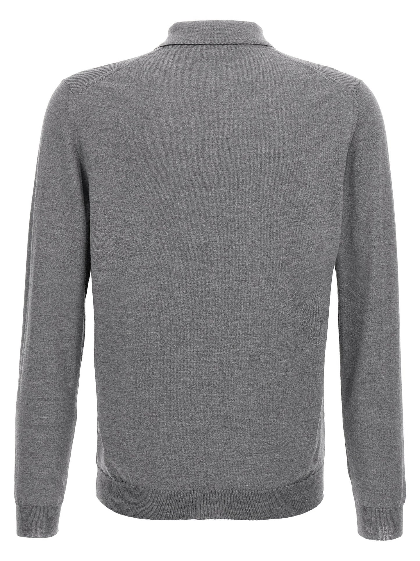 Polo Shirt by ZANONE for men in cashmere silk gray features a eye catching silhouette, showcasing a refined and for a eye catching finish.