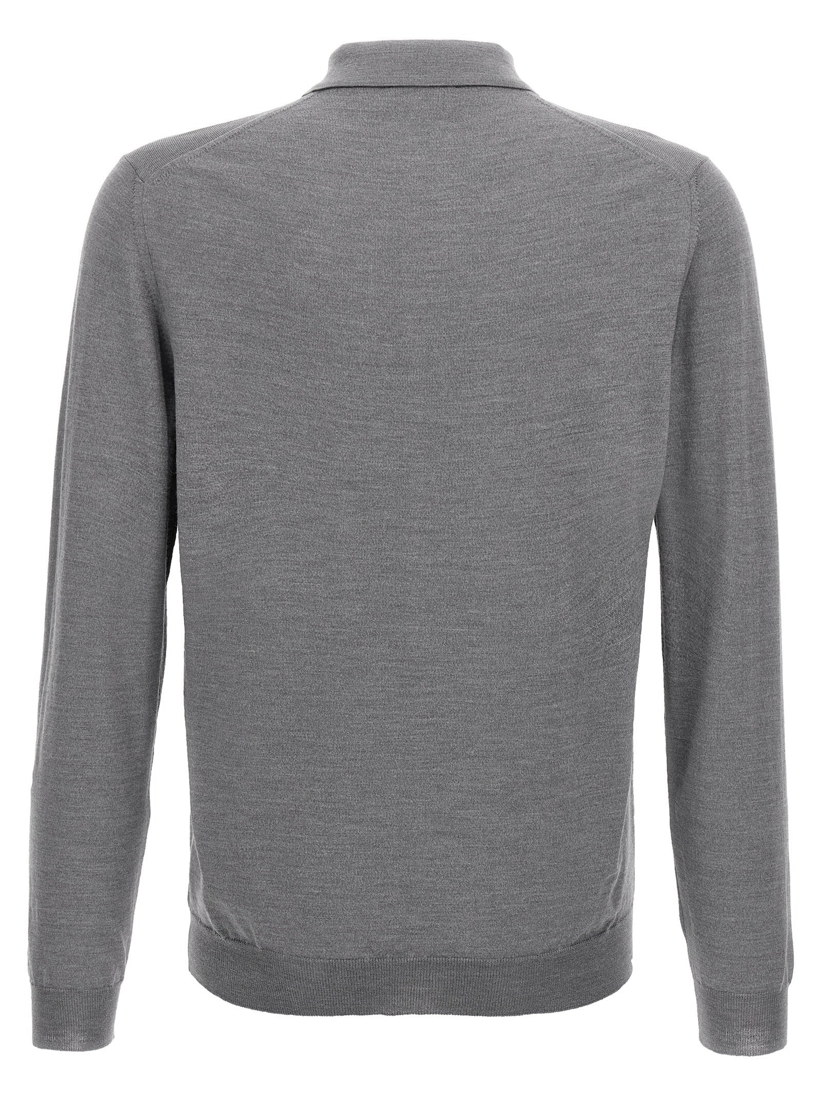 Polo Shirt by ZANONE for men in cashmere silk gray features a eye catching silhouette, showcasing a refined and for a eye catching finish.