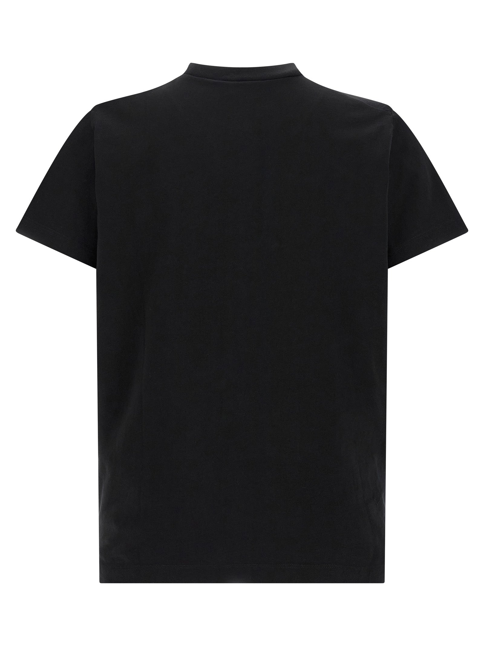 T-Shirt by Dsquared² for men in cotton bicolour, black, white & print showcases a chic silhouette, artfully detailed with a chic crew neckline and for a chic finish.