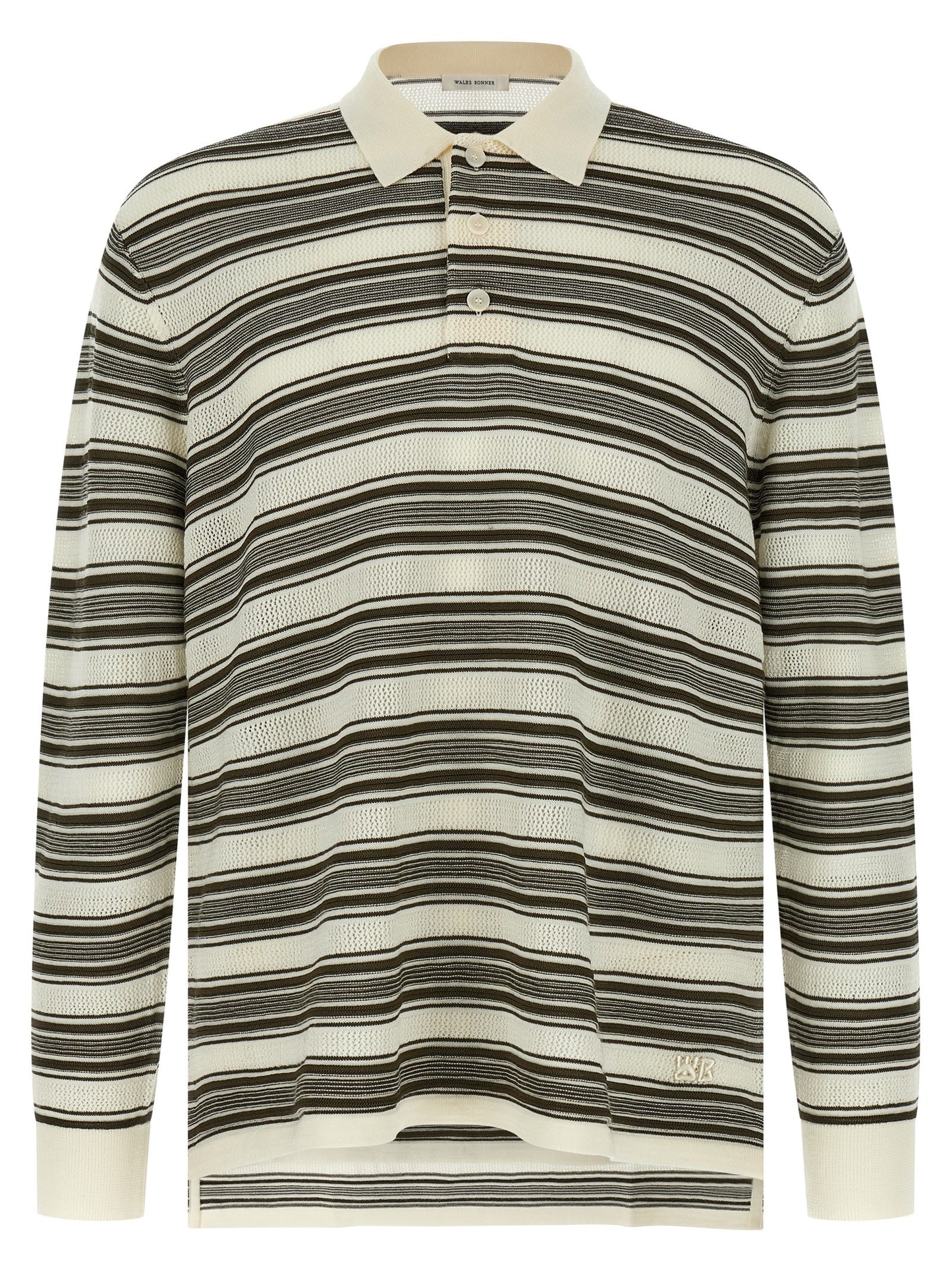 Polo Shirt by WALES BONNER for men in polyamide viscose wool multicolor, patterned, signature & striped showcases a enviable silhouette, featuring a refined asymmetric neckline and for a enviable finish.