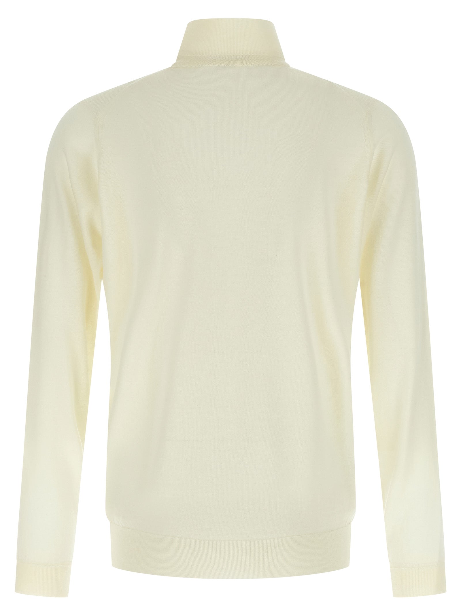 Cardigan by JOHN SMEDLEY for men in merino wool black showcases a captivating silhouette, artfully detailed with a captivating and turtle neckline for a truly sophisticated captivating look.