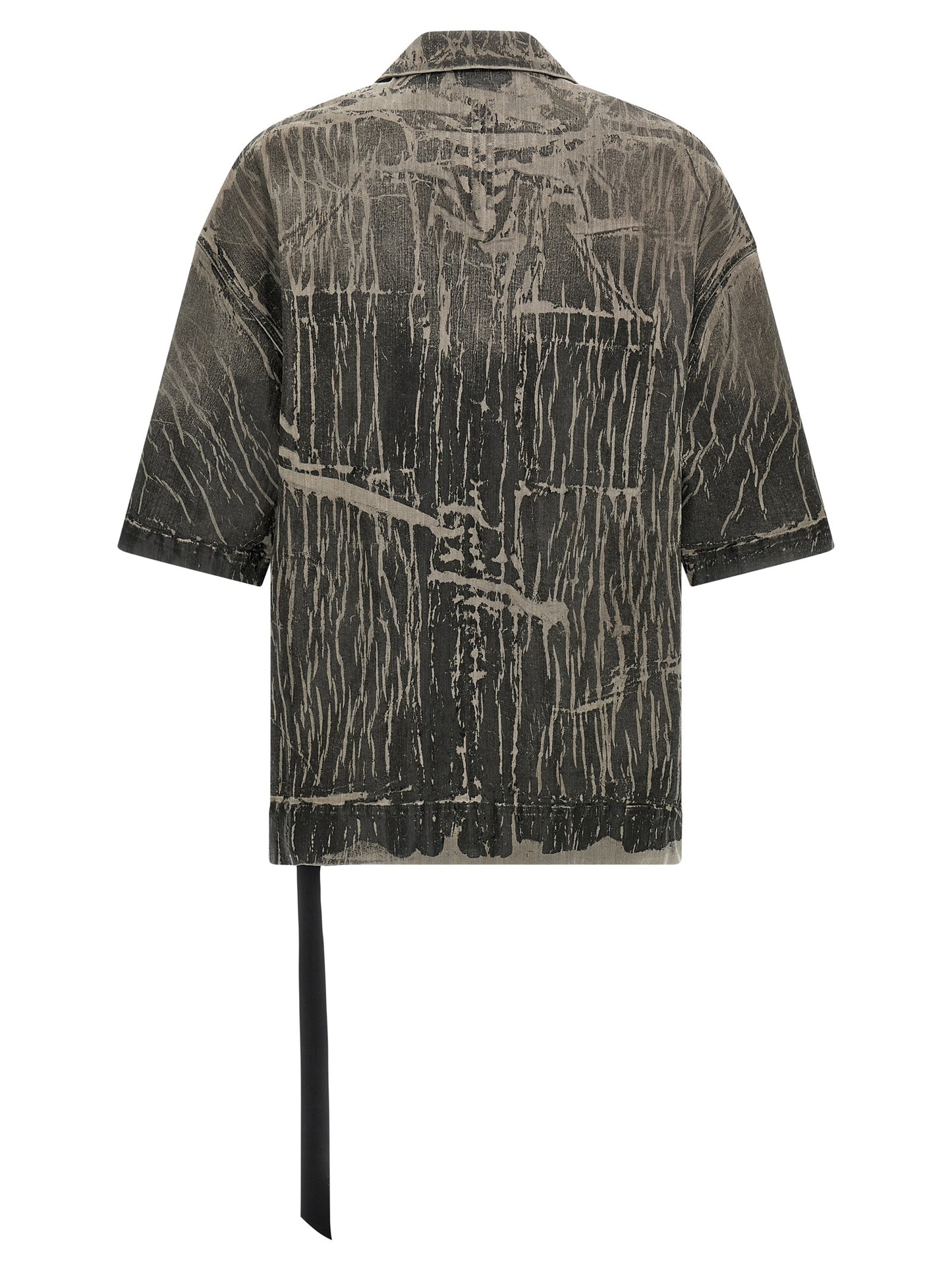 Shirt by DRKSHDW for men in stretch denim cotton gray & natural, featuring a nuanced and nuanced for a sophisticated finish.
