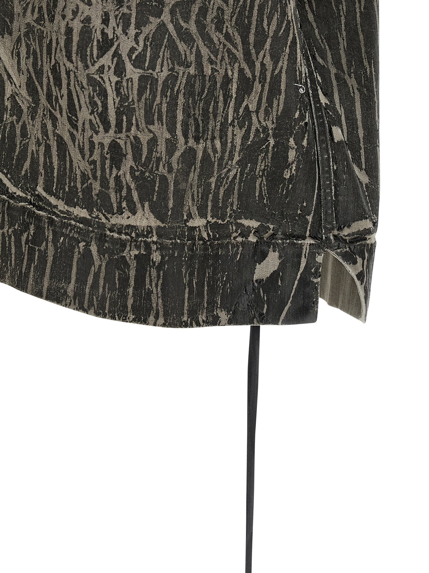 Shirt by DRKSHDW for men in stretch denim cotton gray & natural features an polished silhouette, showcasing a sophisticated and detail for a truly polished finish.