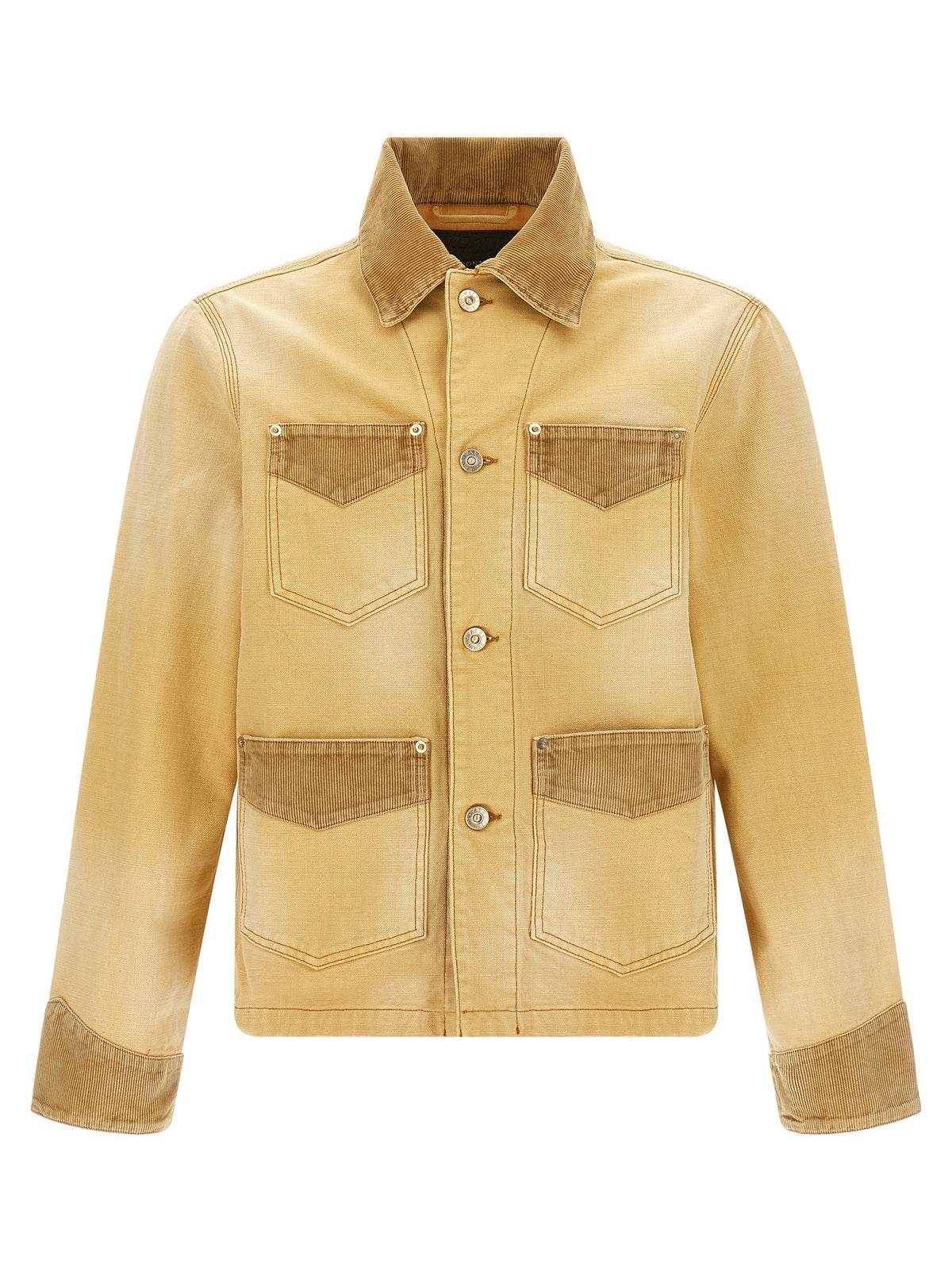 WALES BONNER Beige Cotton Denim Jacket