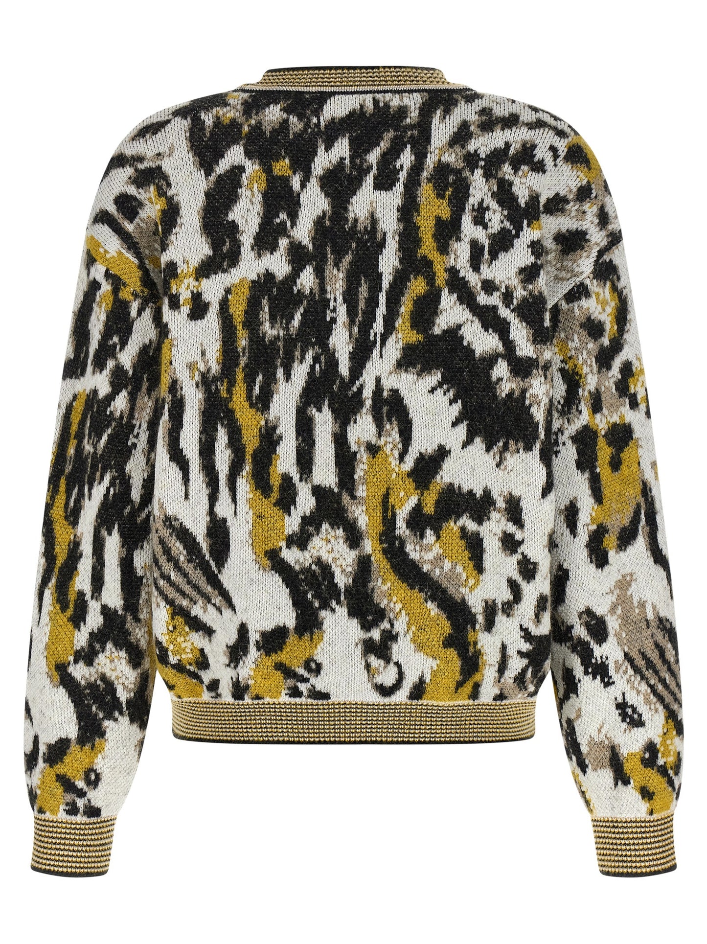 Cardigan by Missoni for women in polyamide cotton & alpaca wool animal, multicolor, jacquard & print features an impeccable silhouette, showcasing a sophisticated crew neckline and detail for a truly impeccable finish.