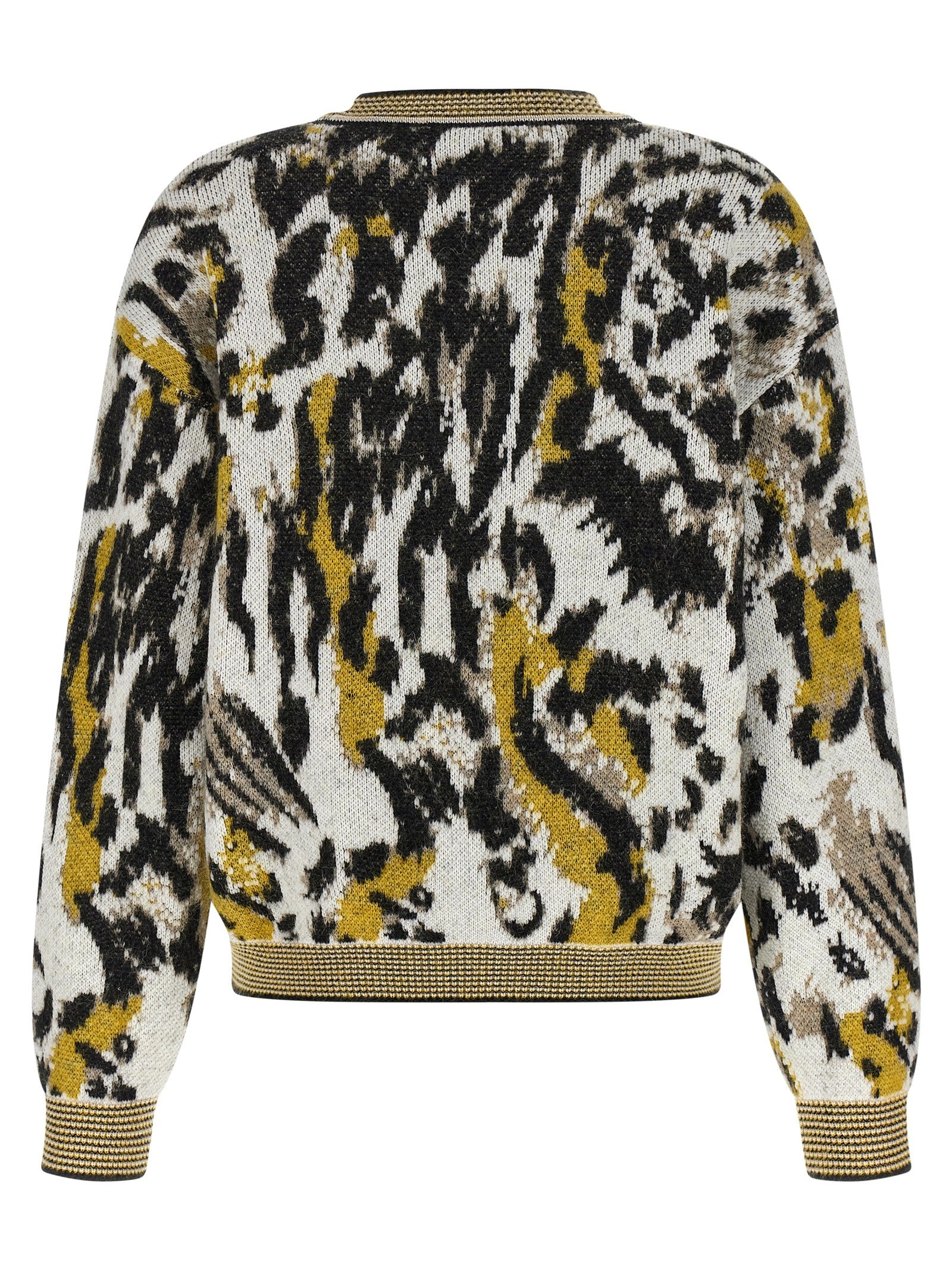 Cardigan by Missoni for women in polyamide cotton & alpaca wool animal, multicolor, jacquard & print features an impeccable silhouette, showcasing a sophisticated crew neckline and detail for a truly impeccable finish.