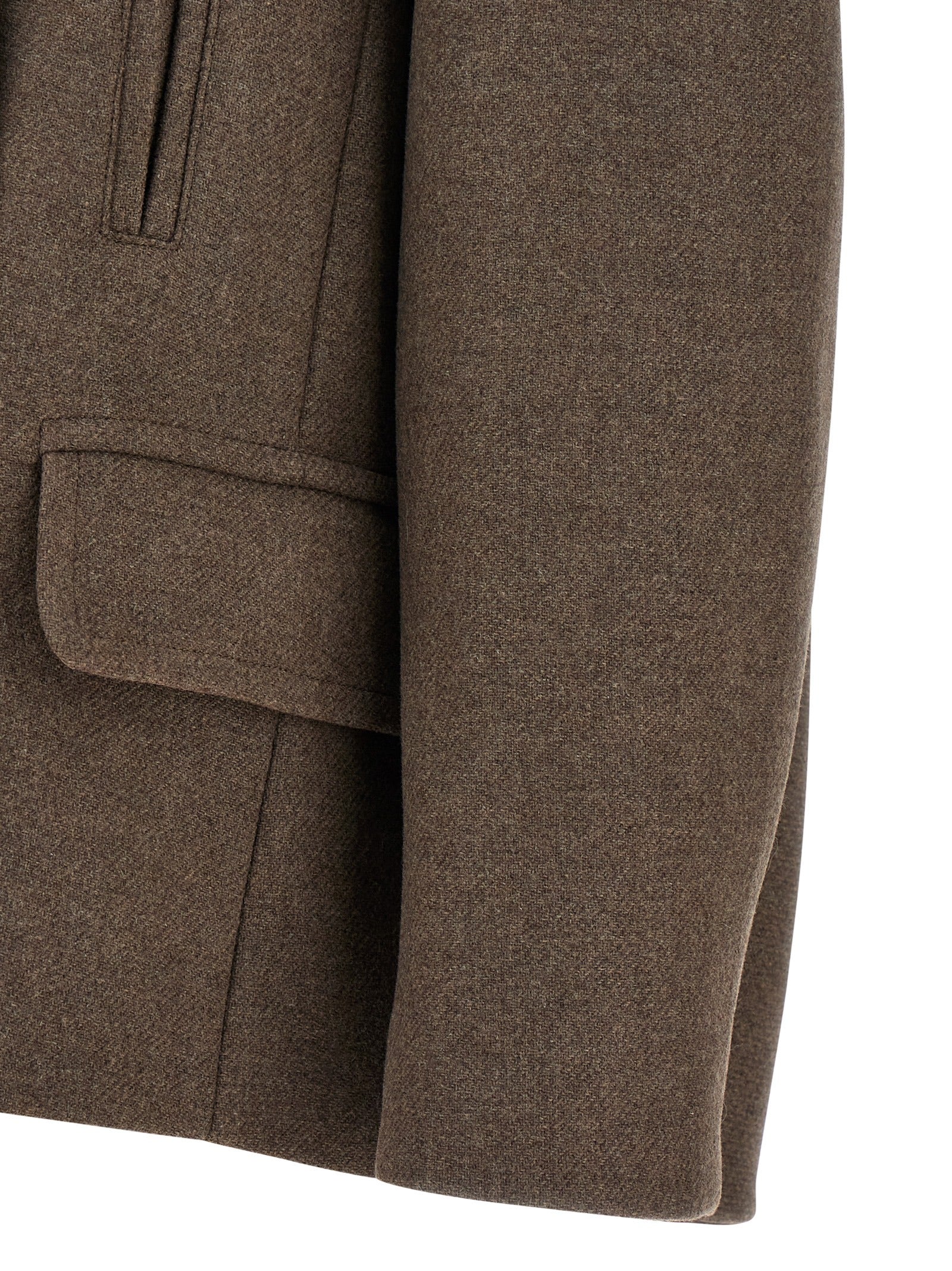 Overcoat by Dries Van Noten for women in polyamide wool brown features a contemporary silhouette showcasing a contemporary and refined insulated for a sophisticated finish.