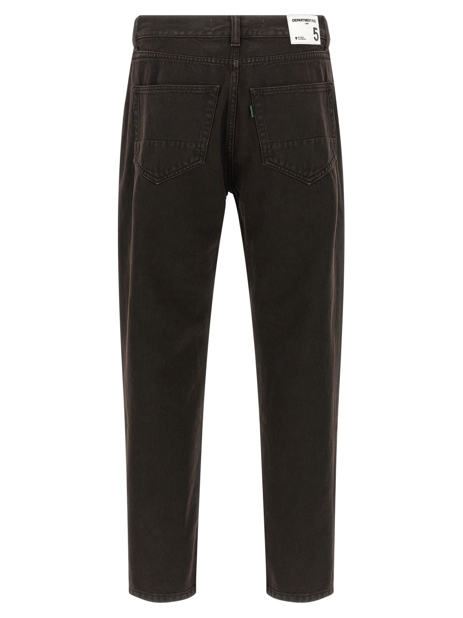 Jeans by Department 5 for men in denim cotton black features an sophisticated mid rise and tapered-leg, straight-leg & cropped with a precise cropped, creating a sophisticated and sophisticated silhouette.