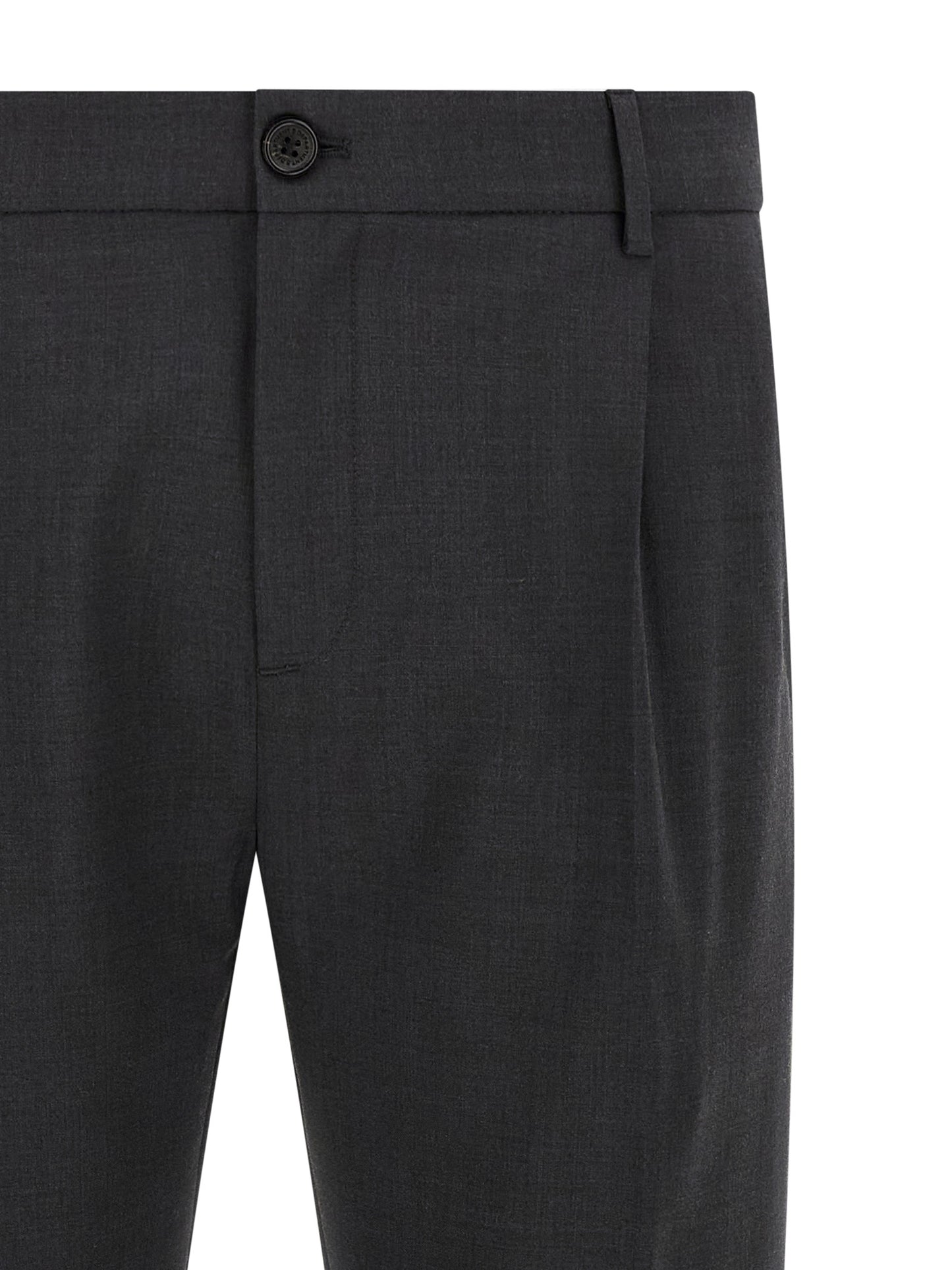 Trousers by Department 5 for men in polyester & virgin wool gray features a artisanal silhouette, showcasing a sophisticated cropped with a cropped and for a artisanal finish.