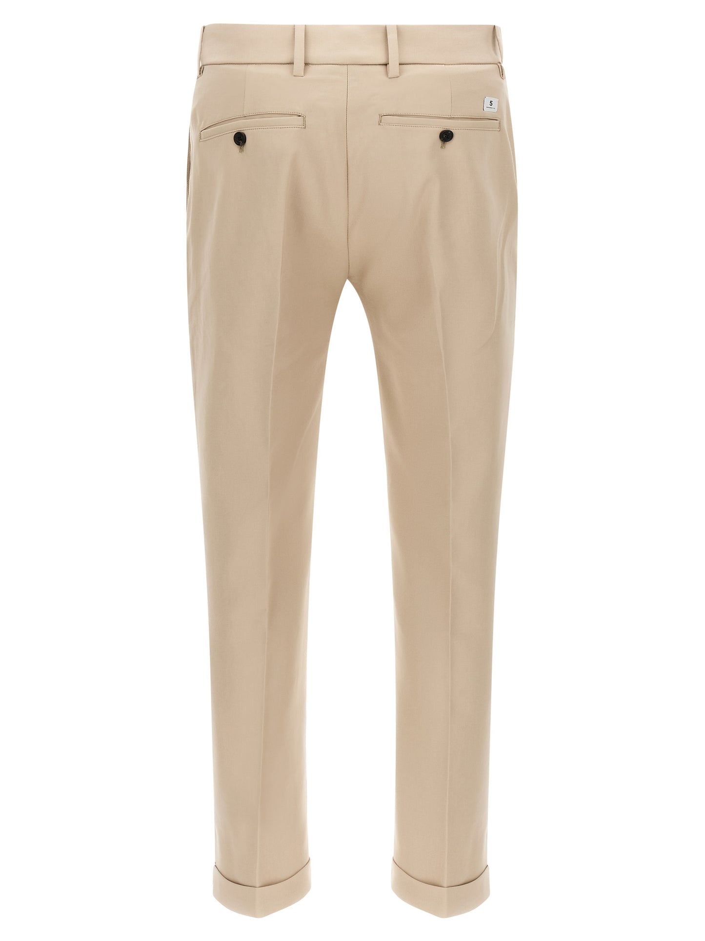 Chinos Pants by Department 5 for men in cotton beige features an perennial straight-leg and long, expertly tailored with a perennial low rise for a refined silhouette.