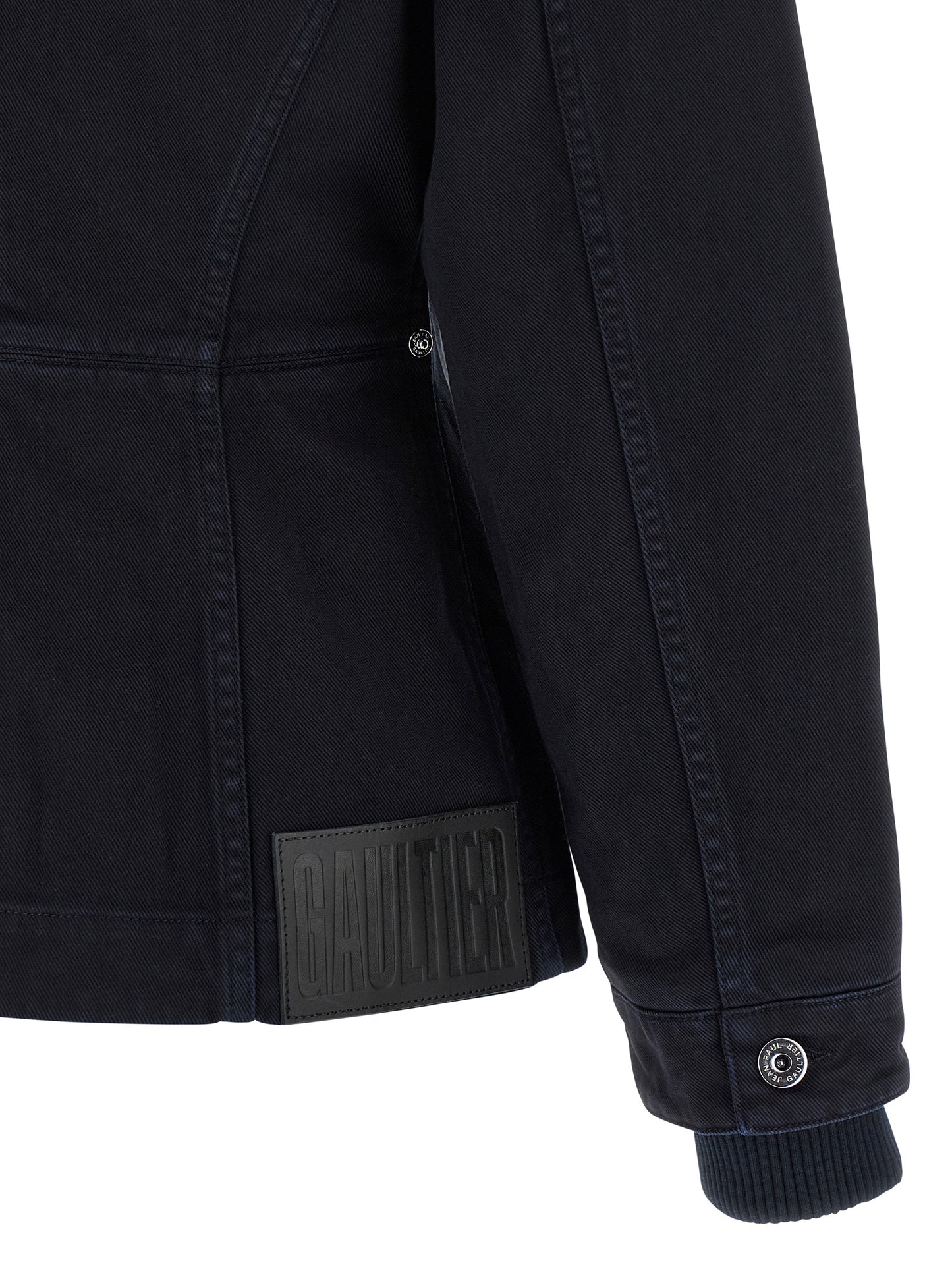 Trucker Jacket by Jean Paul Gaultier for women in denim cotton blue presents a effortlessly chic silhouette, showcasing a sophisticated and premium for a truly effortlessly chic finish.